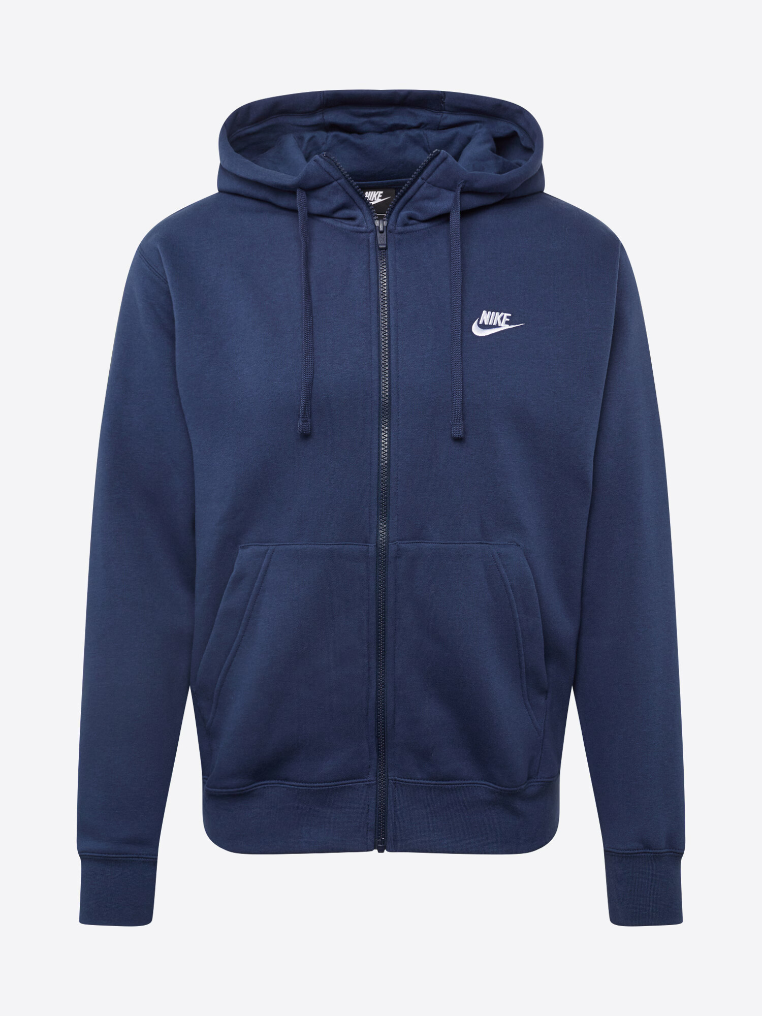 Nike Sportswear Hanorac 'Club Fleece' albastru închis / alb - Pled.ro