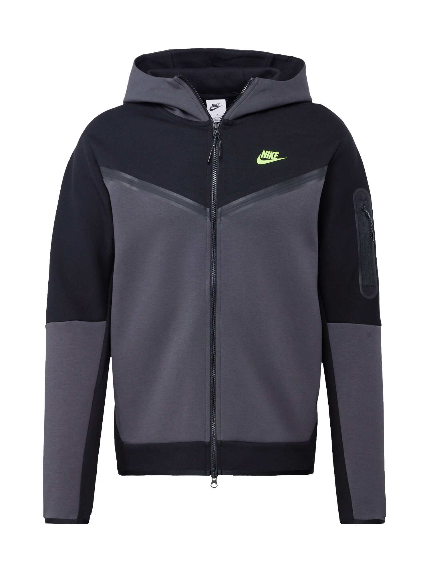 Nike Sportswear Hanorac gri metalic / verde / negru - Pled.ro