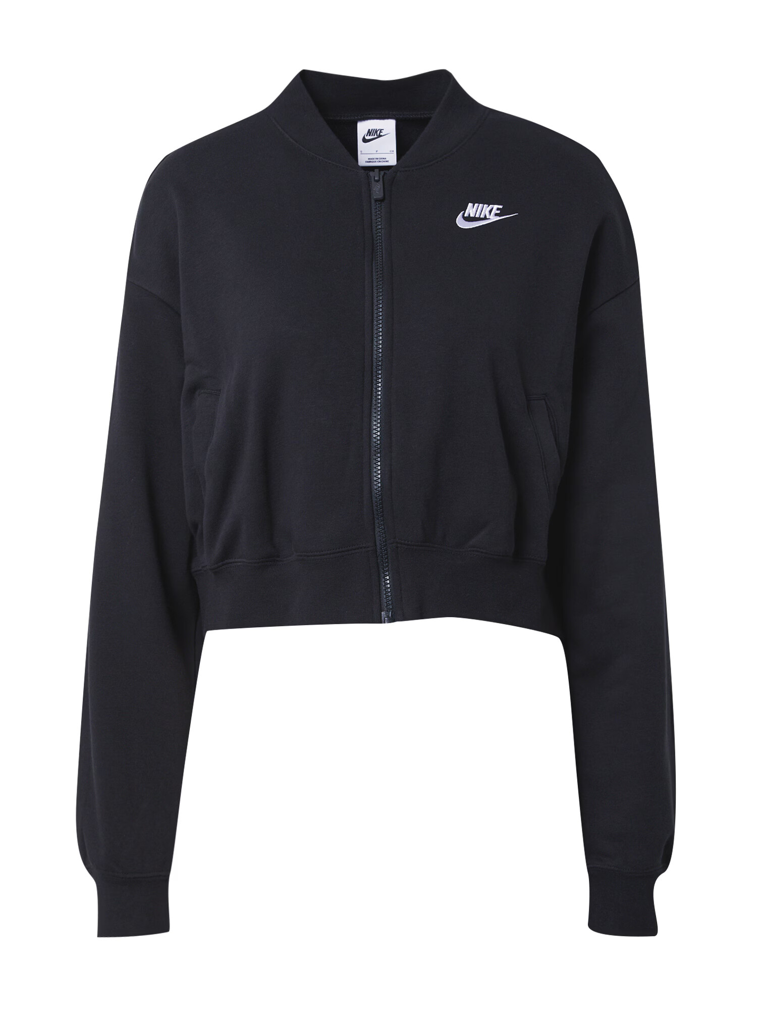 Nike Sportswear Hanorac negru / alb - Pled.ro