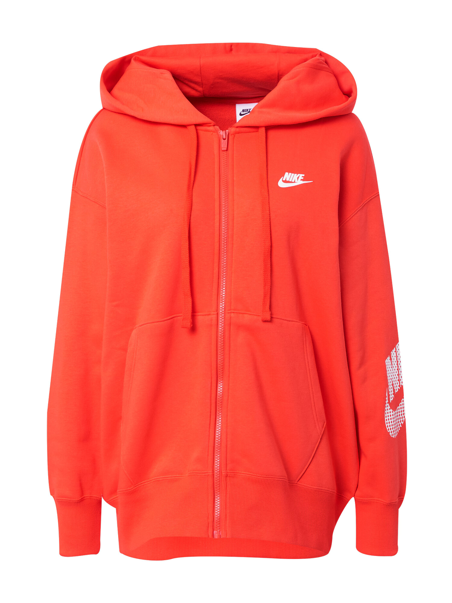 Nike Sportswear Hanorac roșu orange / alb - Pled.ro