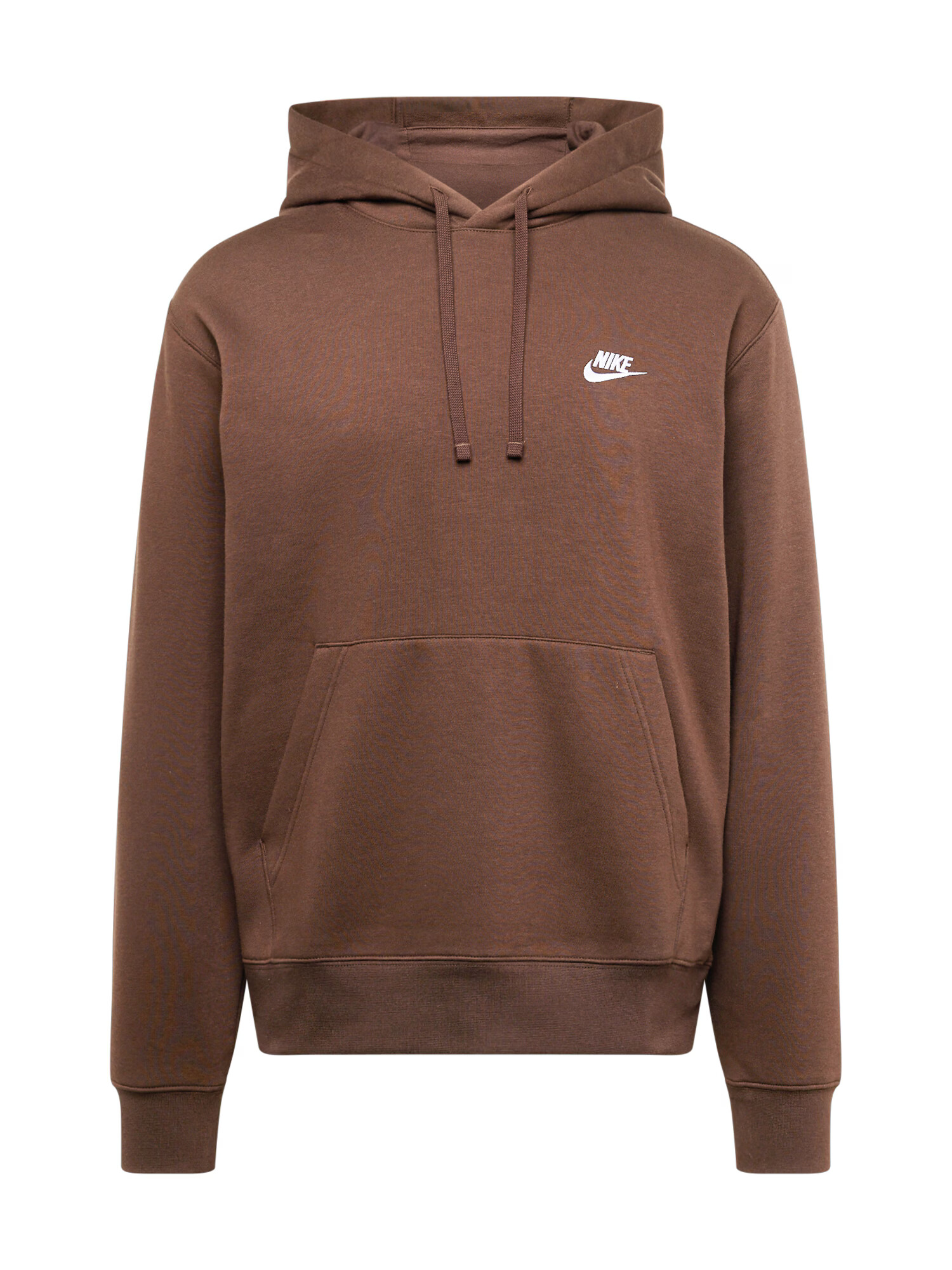 Nike Sportswear Bluză de molton 'Club Fleece' maro / alb - Pled.ro