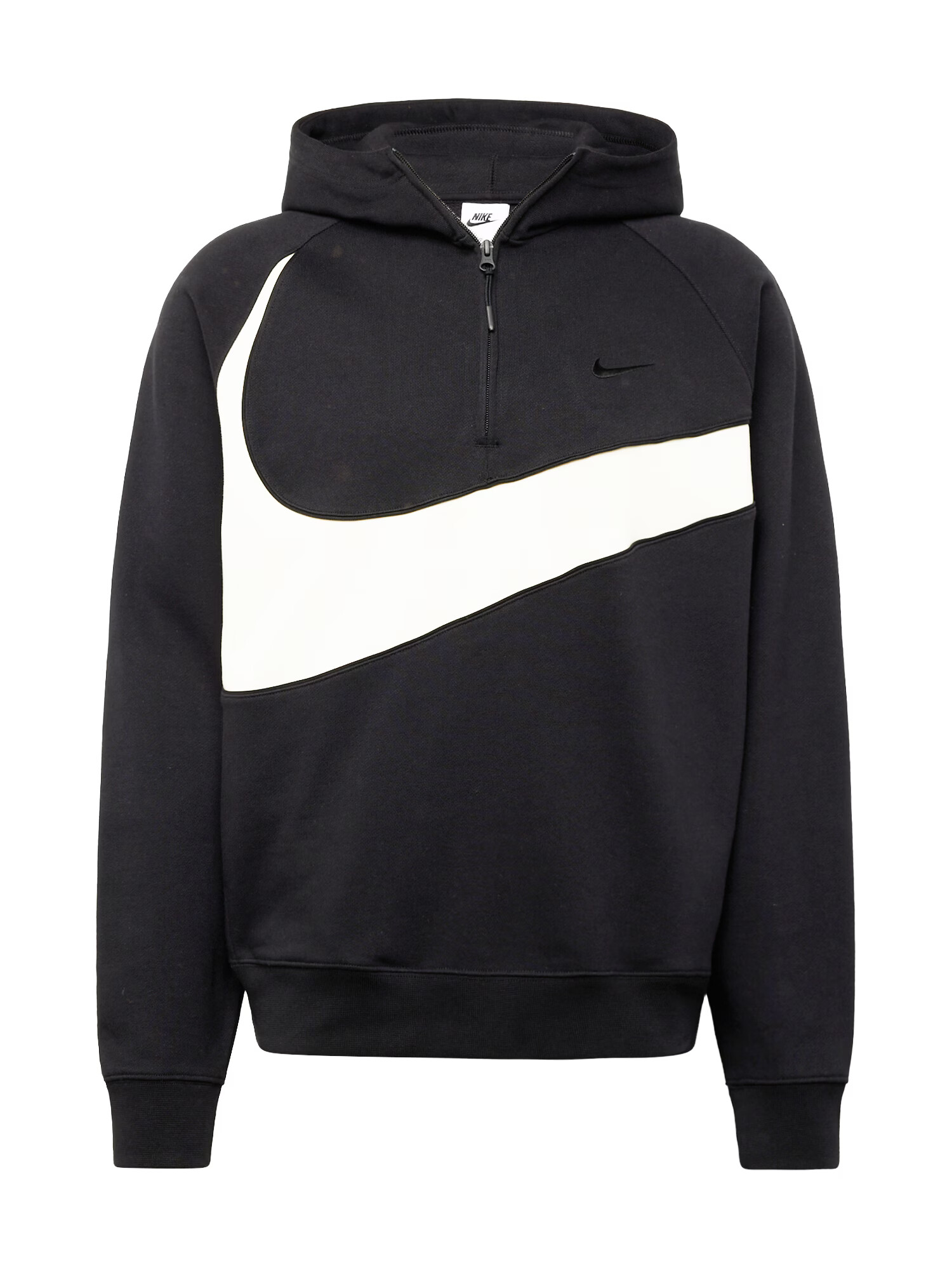 Nike Sportswear Hanorac sport negru / alb - Pled.ro