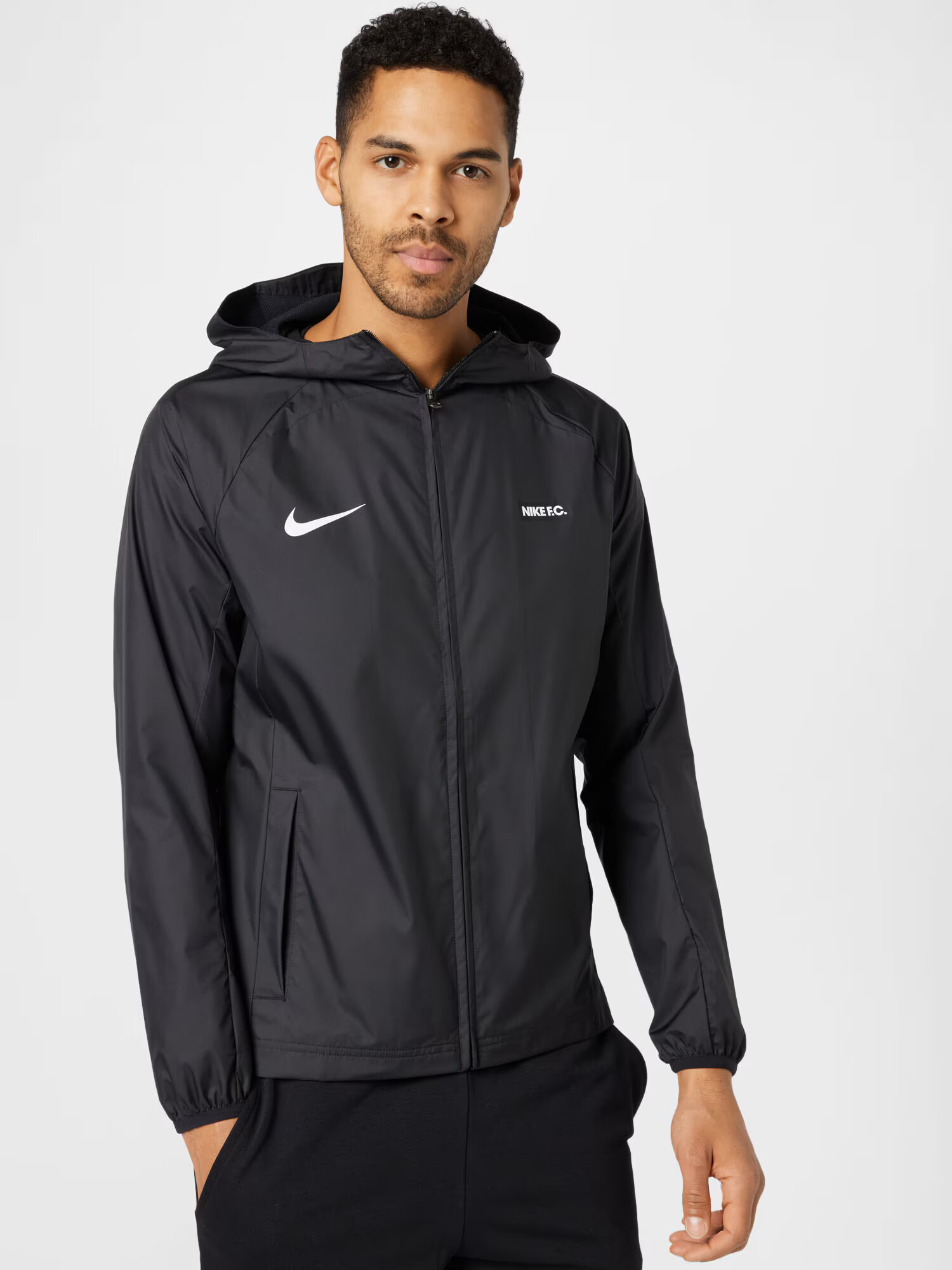 Nike Sportswear Geacă de primăvară-toamnă negru / alb - Pled.ro