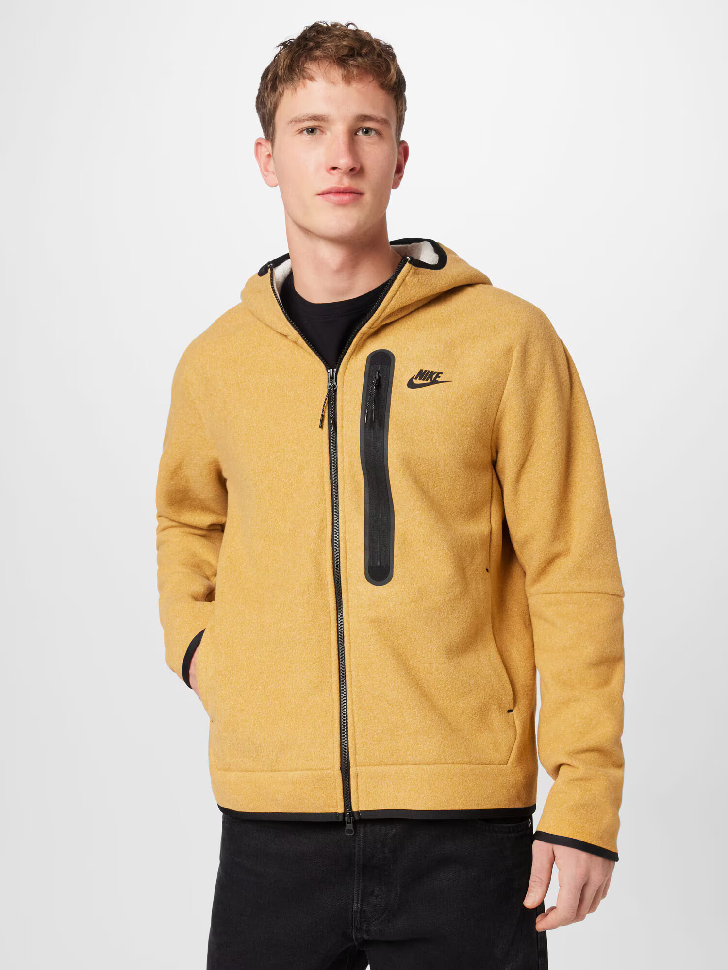 Nike Sportswear Jachetă fleece maro caramel / negru - Pled.ro