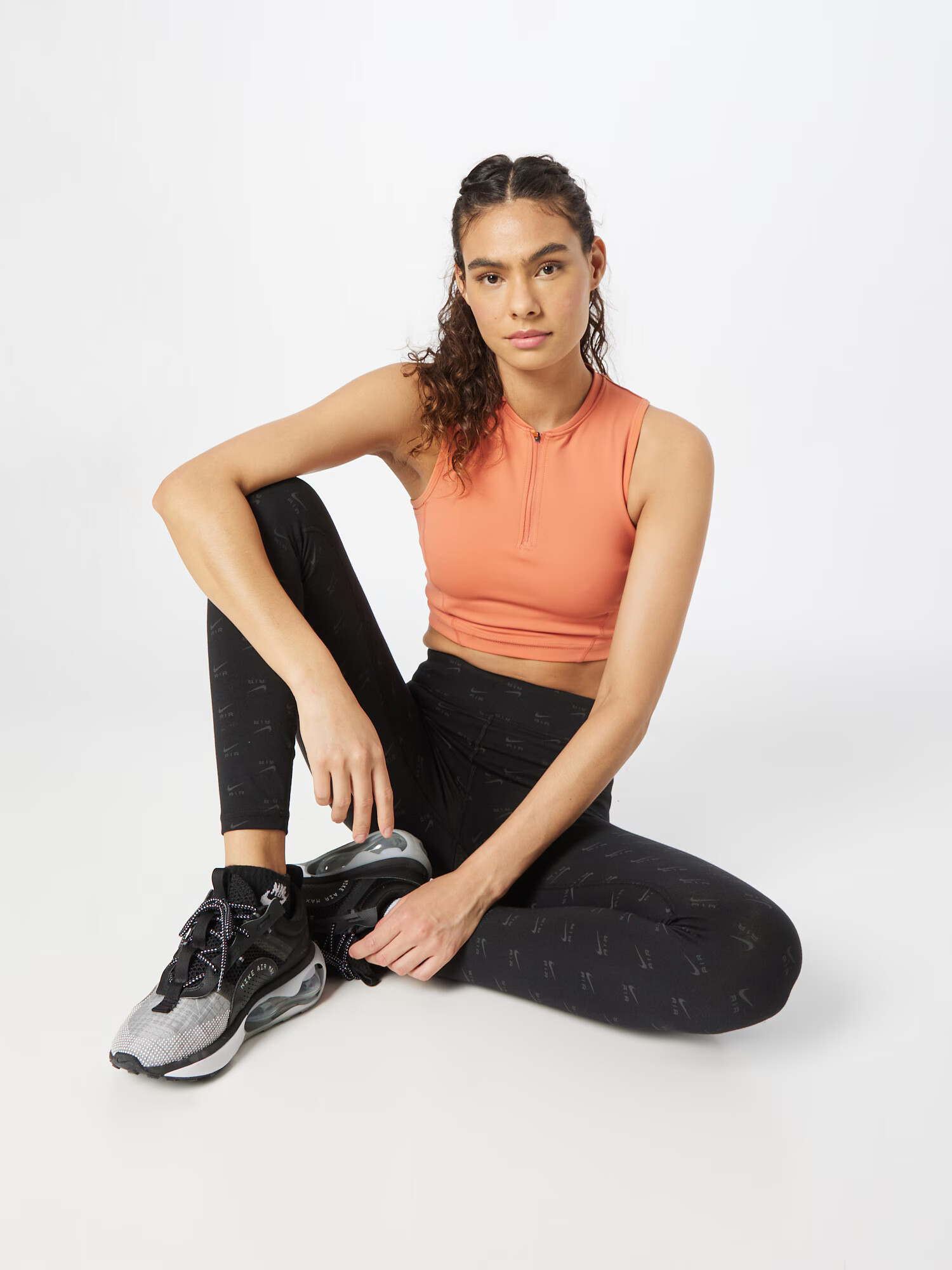 Nike Sportswear Leggings 'Air' gri închis / negru / alb - Pled.ro