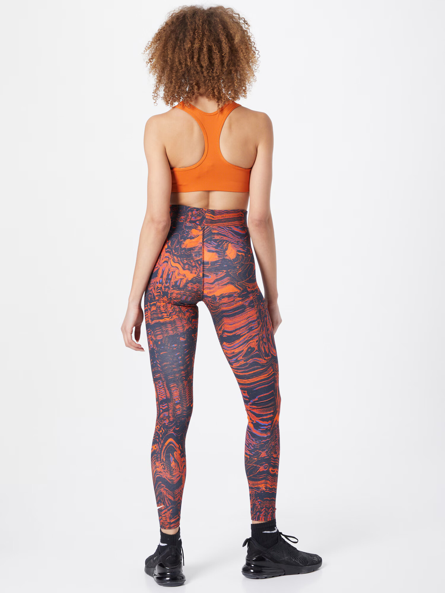 Nike Sportswear Leggings albastru deschis / portocaliu / negru - Pled.ro