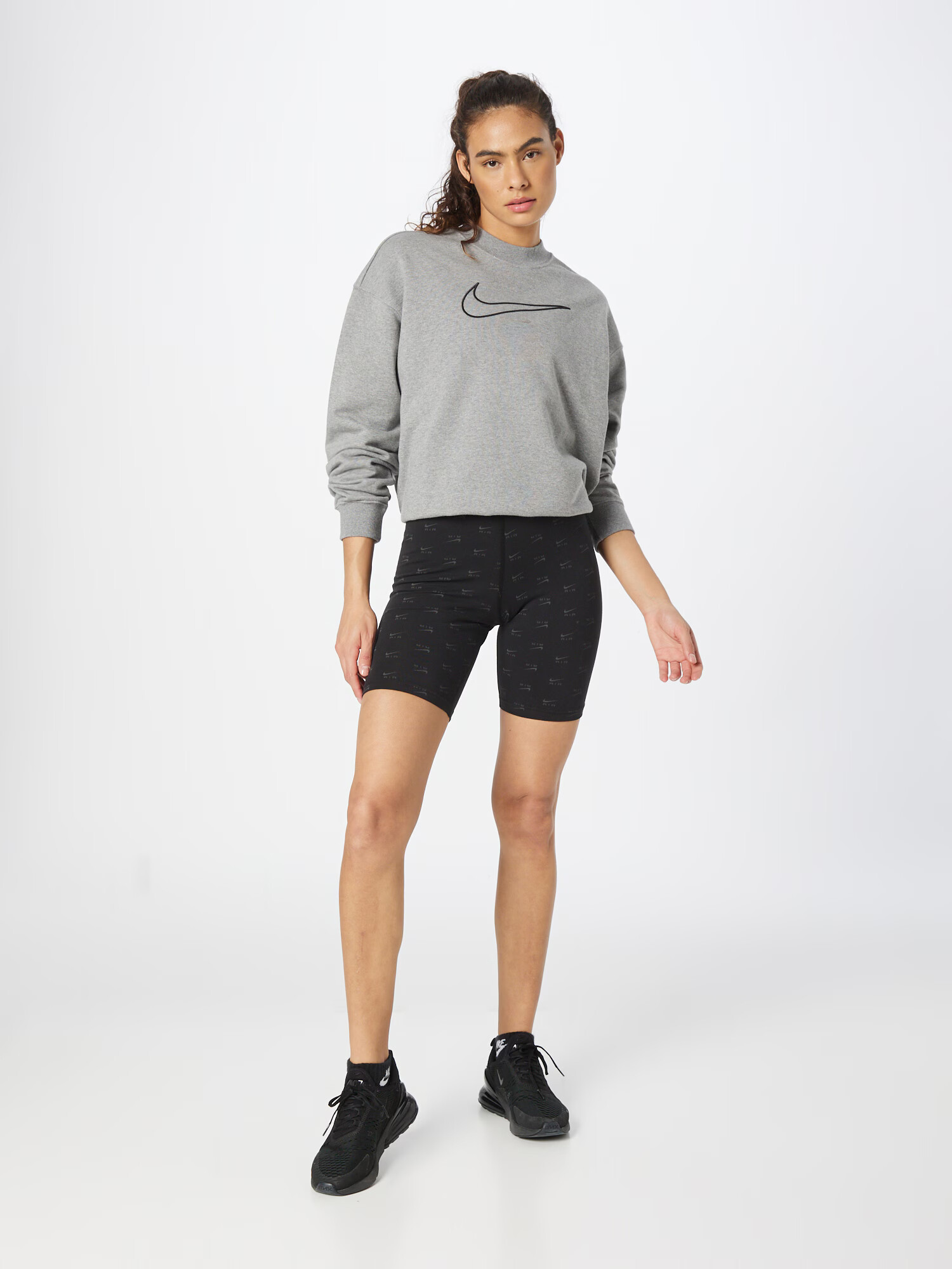 Nike Sportswear Leggings gri / negru - Pled.ro