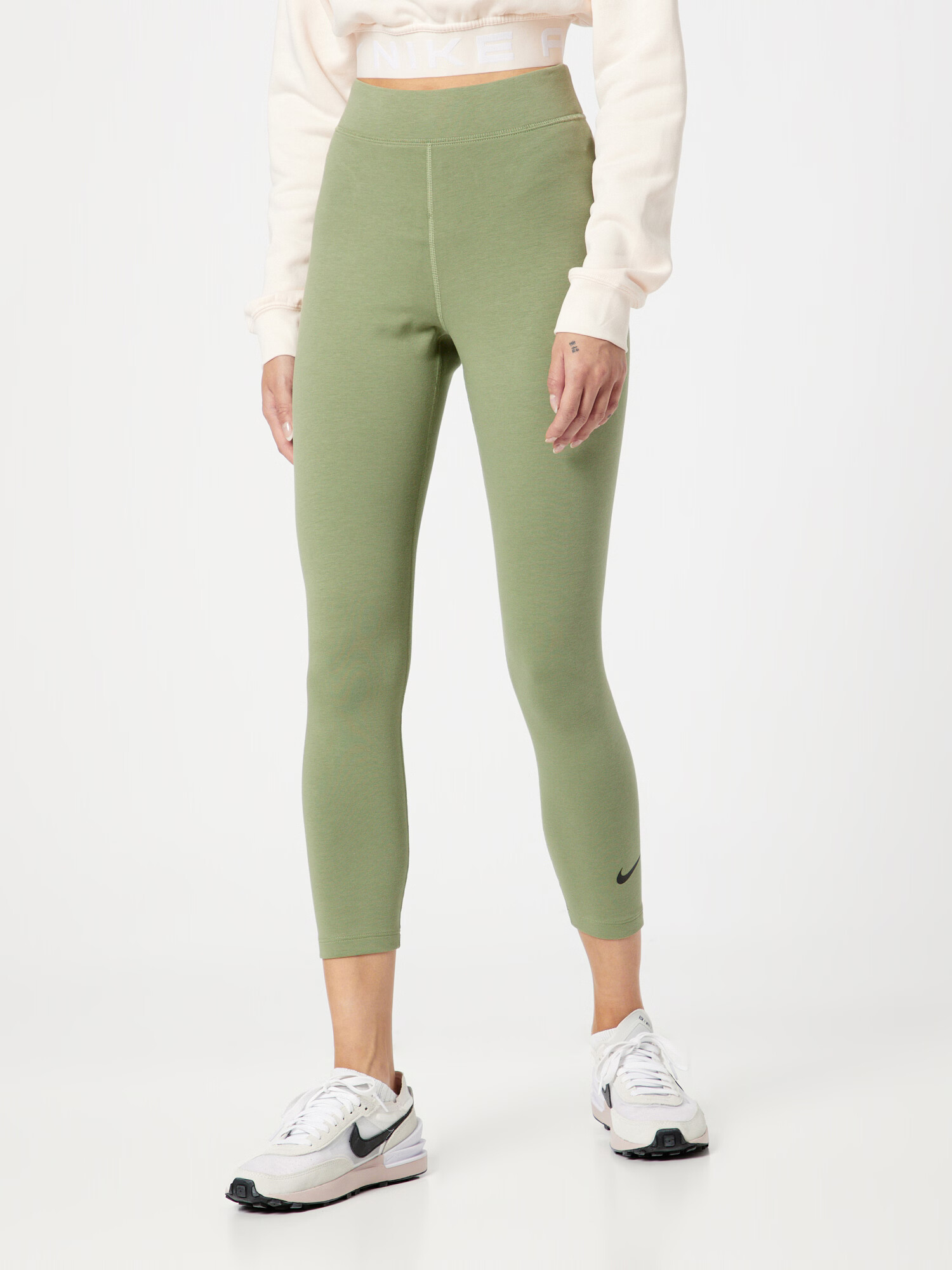 Nike Sportswear Leggings verde deschis / negru - Pled.ro