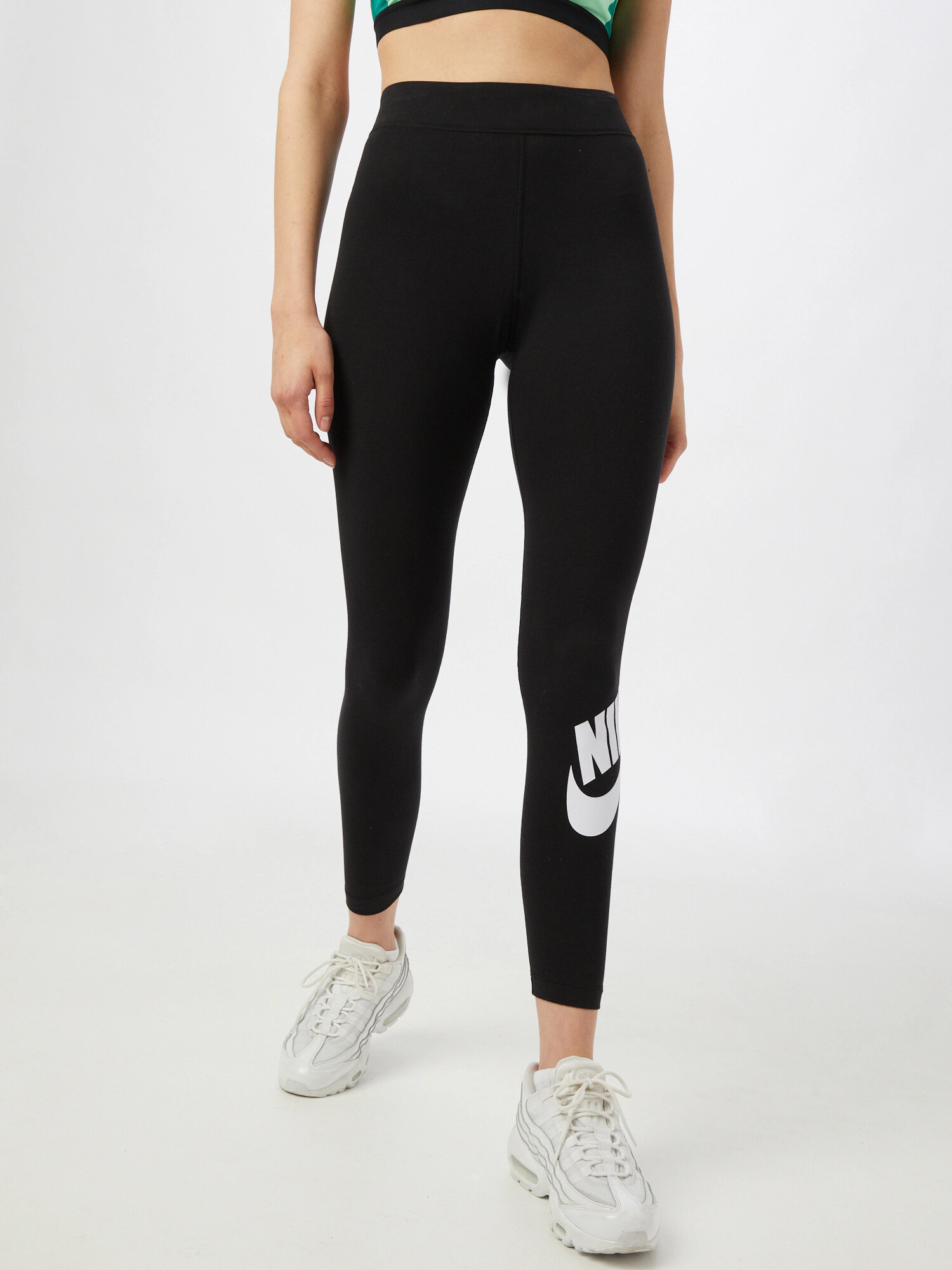 Nike Sportswear Leggings 'Essential' negru / alb - Pled.ro