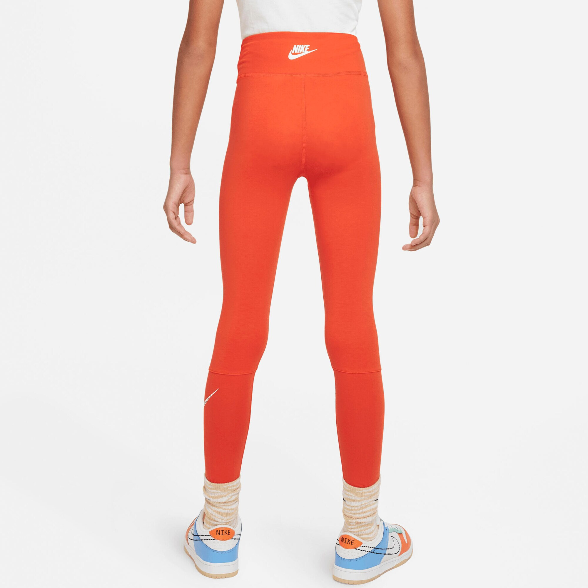 Nike Sportswear Leggings portocaliu închis / alb - Pled.ro