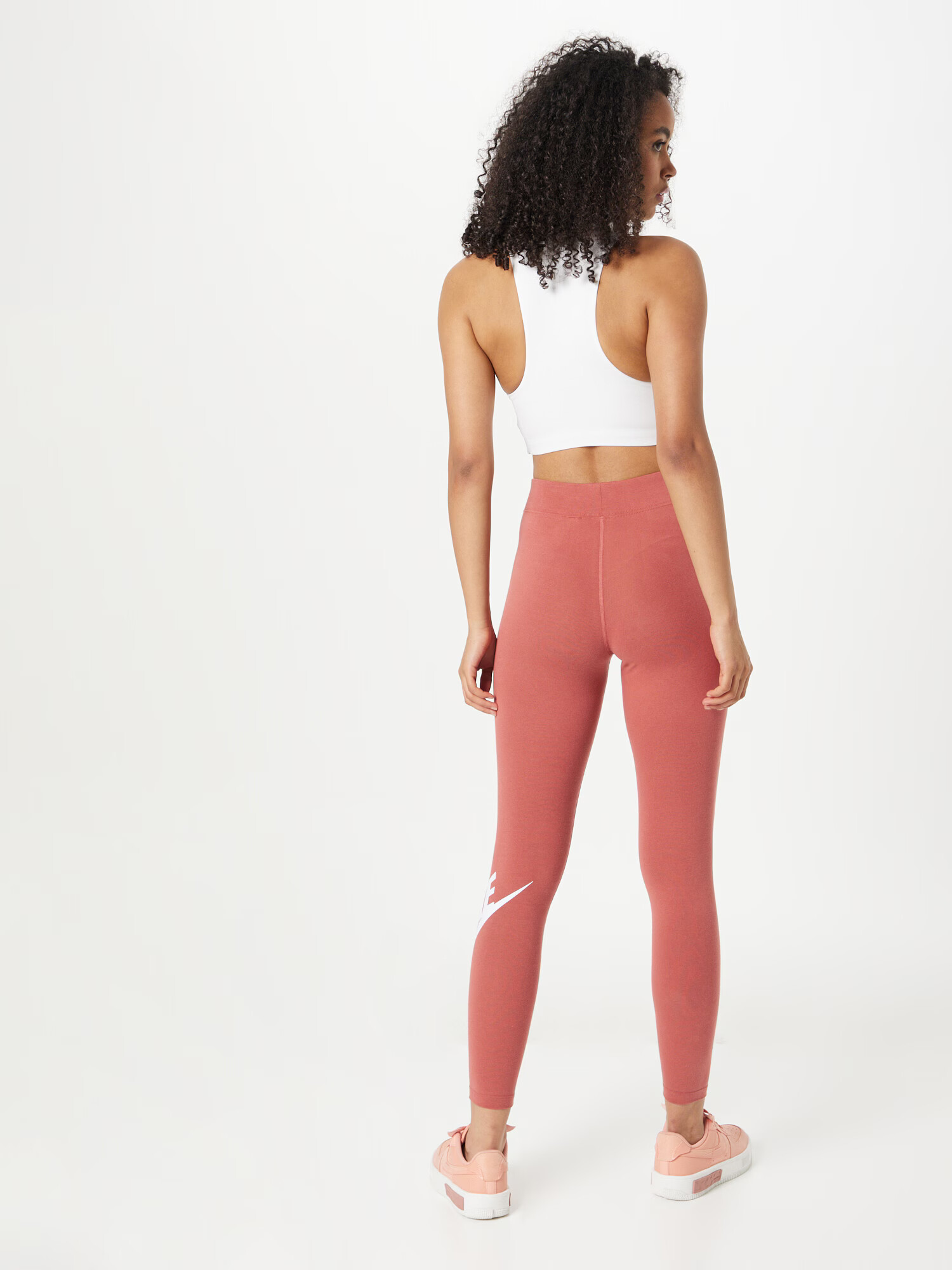 Nike Sportswear Leggings roșu pepene / alb - Pled.ro