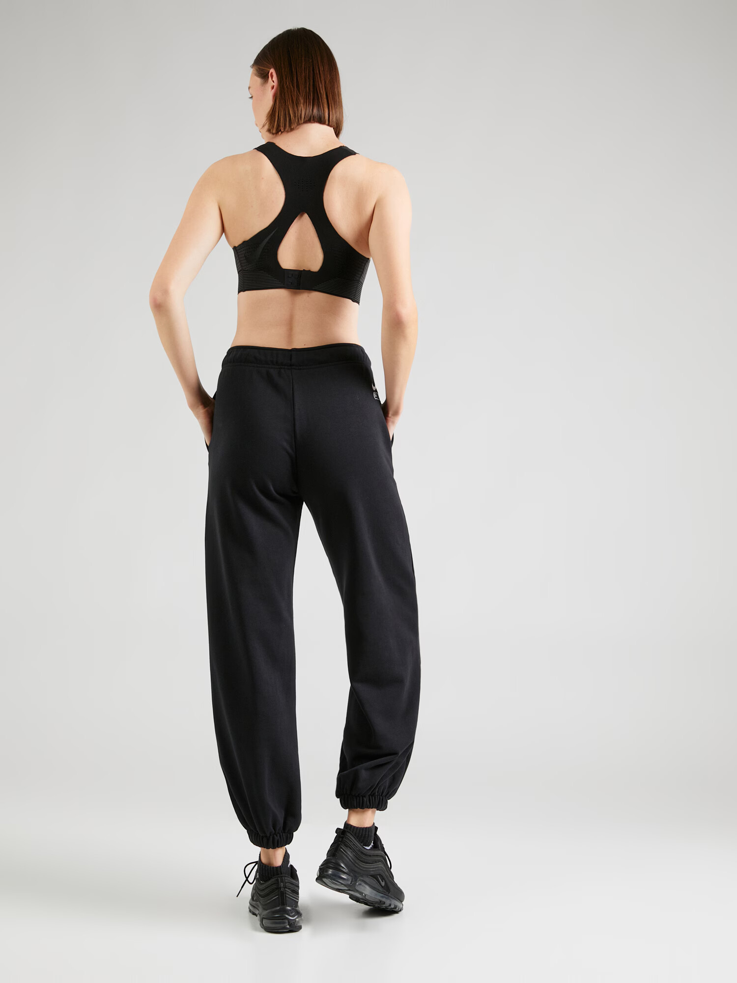 Nike Sportswear Pantaloni 'Air' negru / alb murdar - Pled.ro