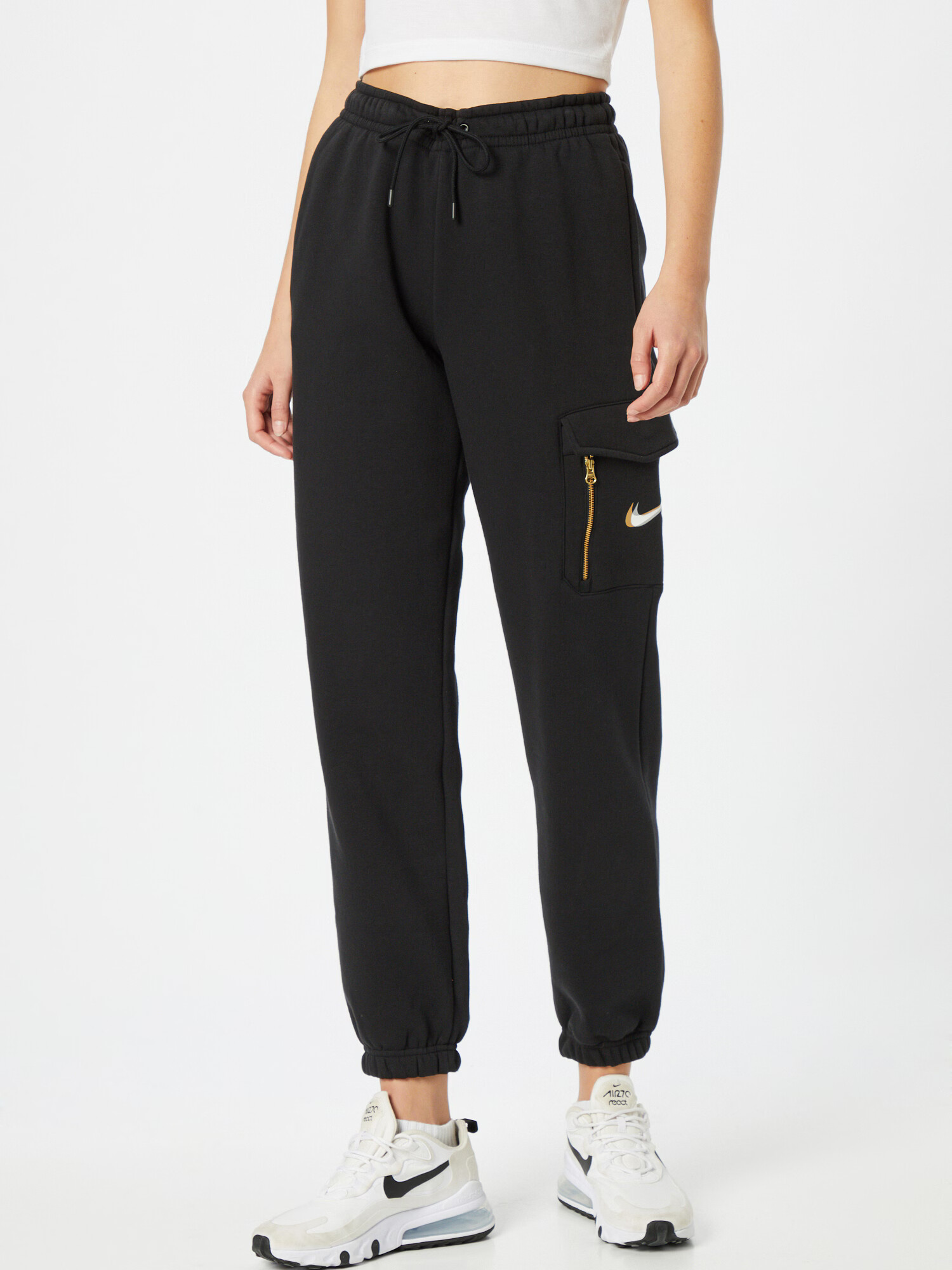 Nike Sportswear Pantaloni auriu / negru / alb - Pled.ro