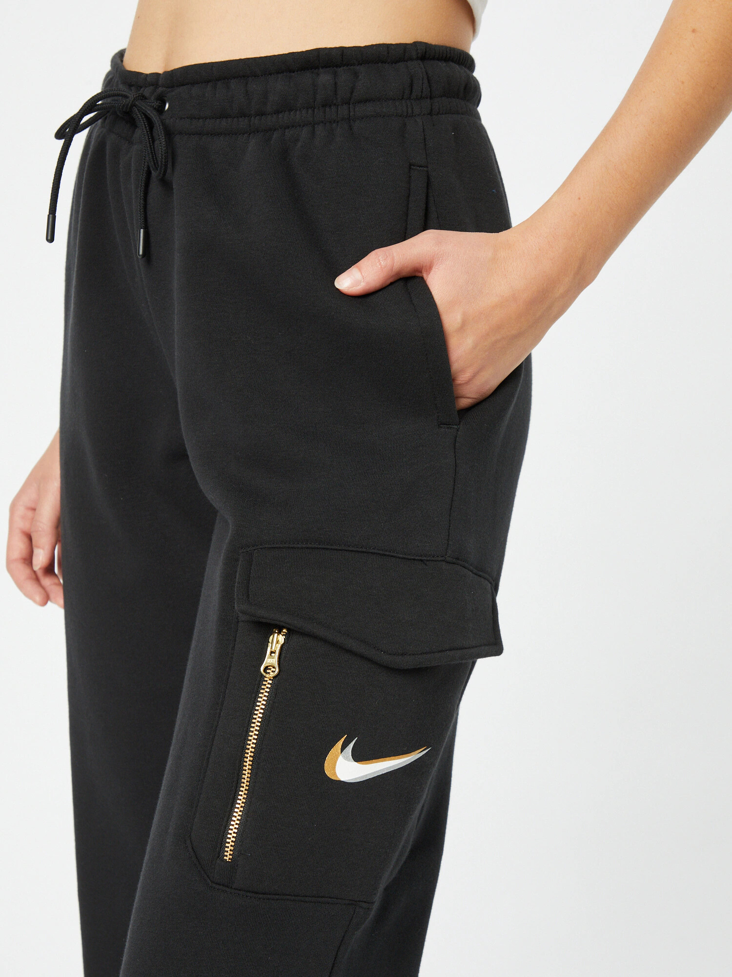 Nike Sportswear Pantaloni auriu / negru / alb - Pled.ro