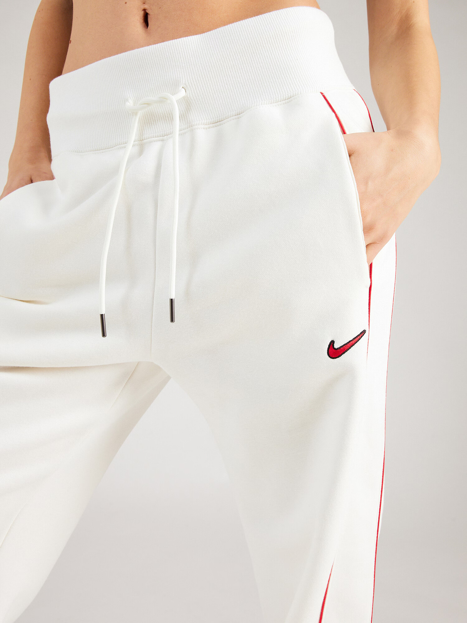 Nike Sportswear Pantaloni crem / roșu - Pled.ro