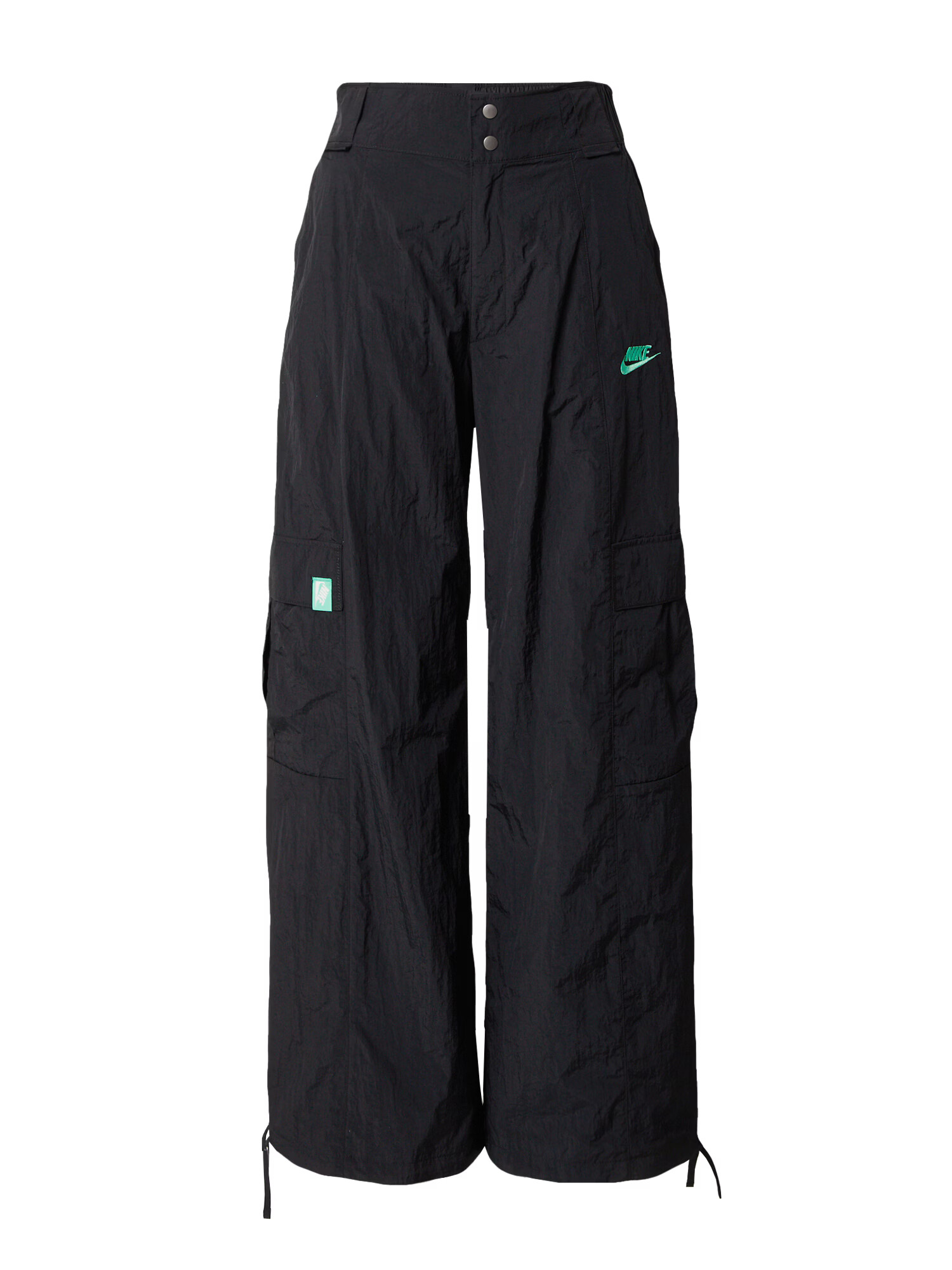 Nike Sportswear Pantaloni cu buzunare verde jad / negru / alb - Pled.ro