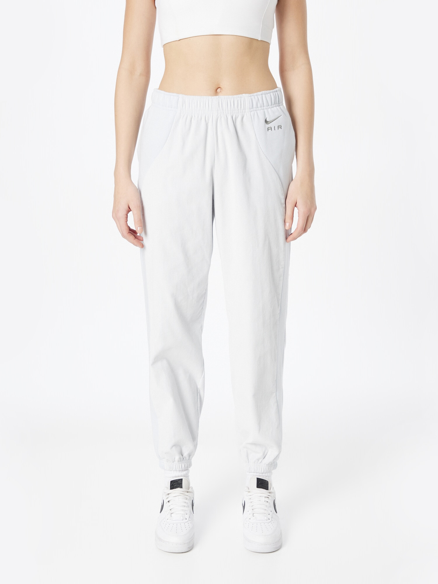 Nike Sportswear Pantaloni gri / alb - Pled.ro