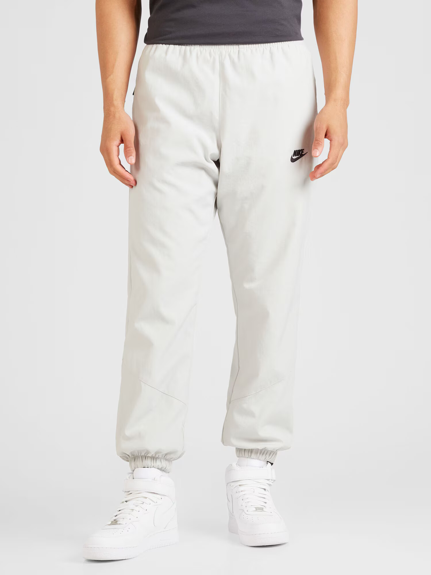 Nike Sportswear Pantaloni gri deschis / negru - Pled.ro