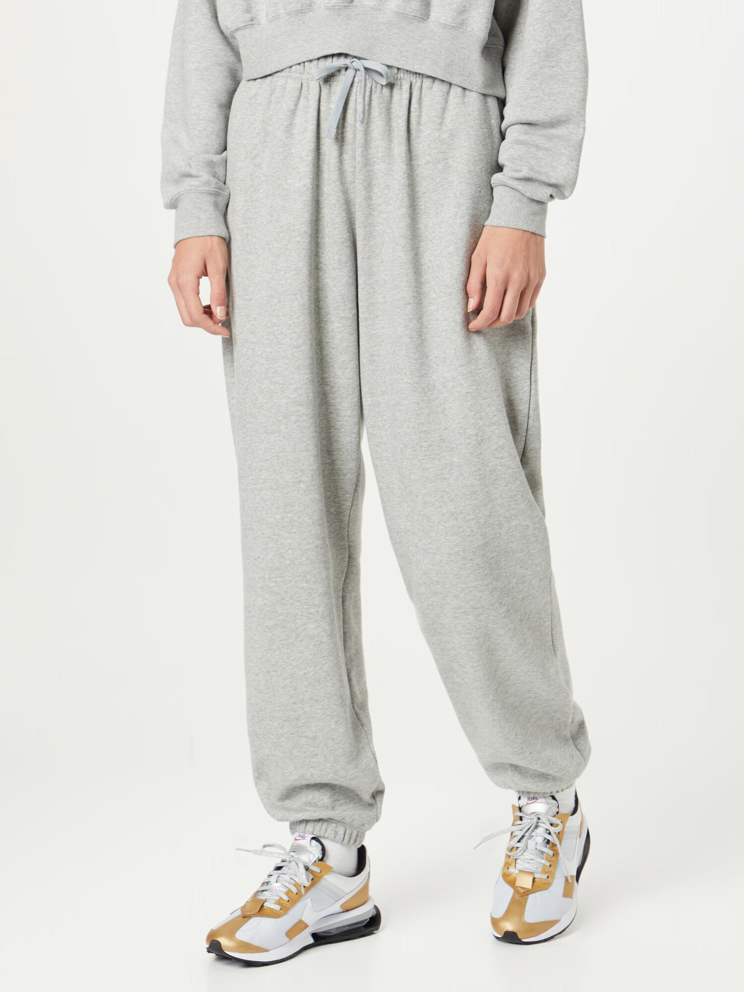 Nike Sportswear Pantaloni gri închis / alb - Pled.ro