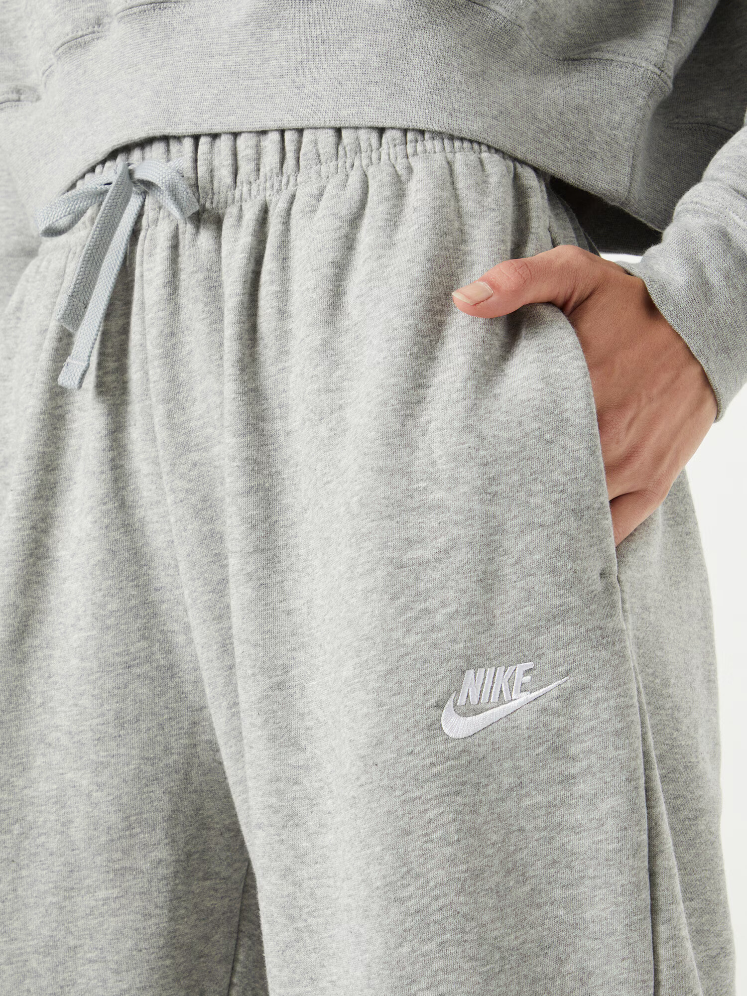 Nike Sportswear Pantaloni gri închis / alb - Pled.ro