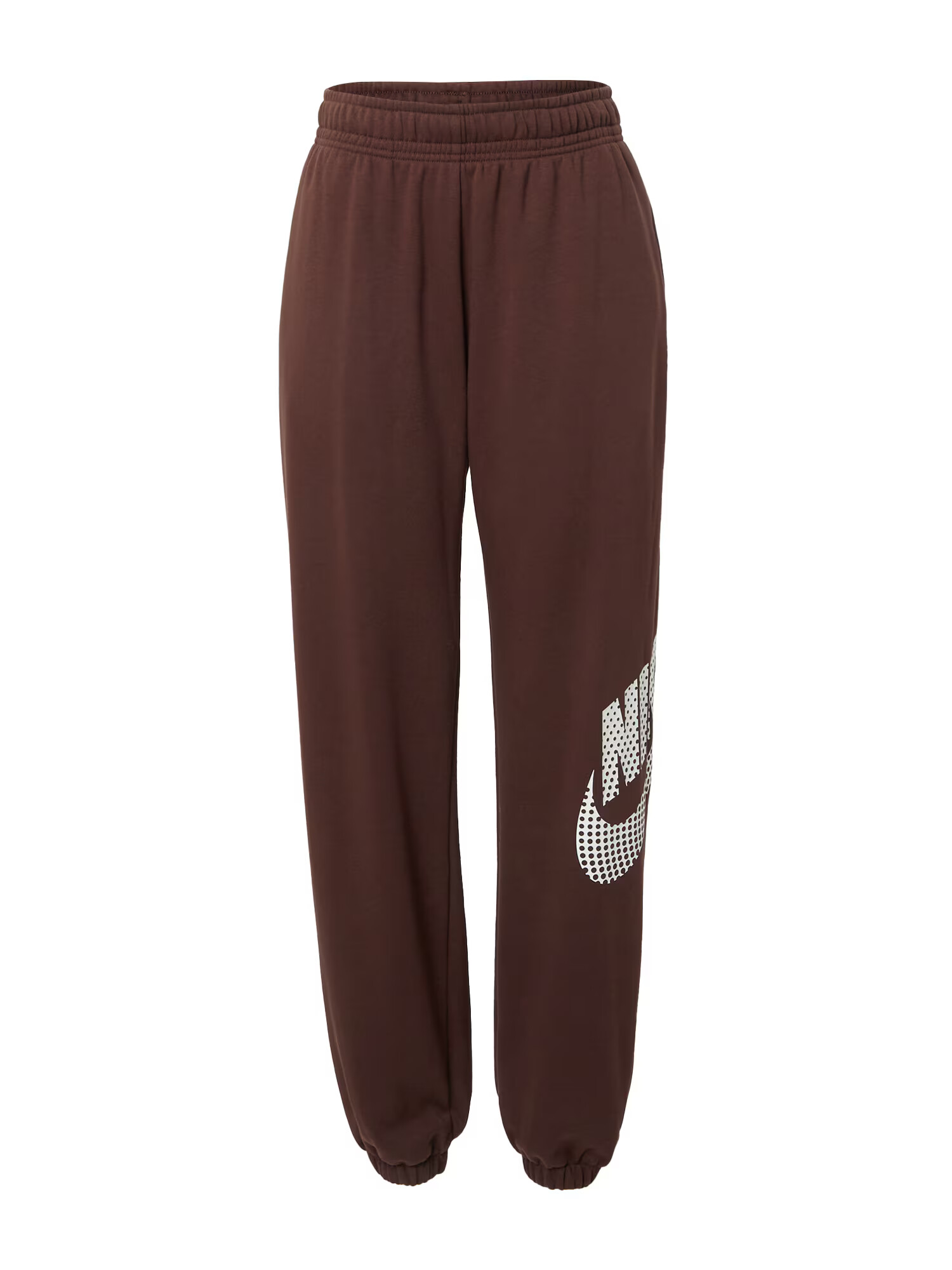 Nike Sportswear Pantaloni ciocolatiu / alb - Pled.ro