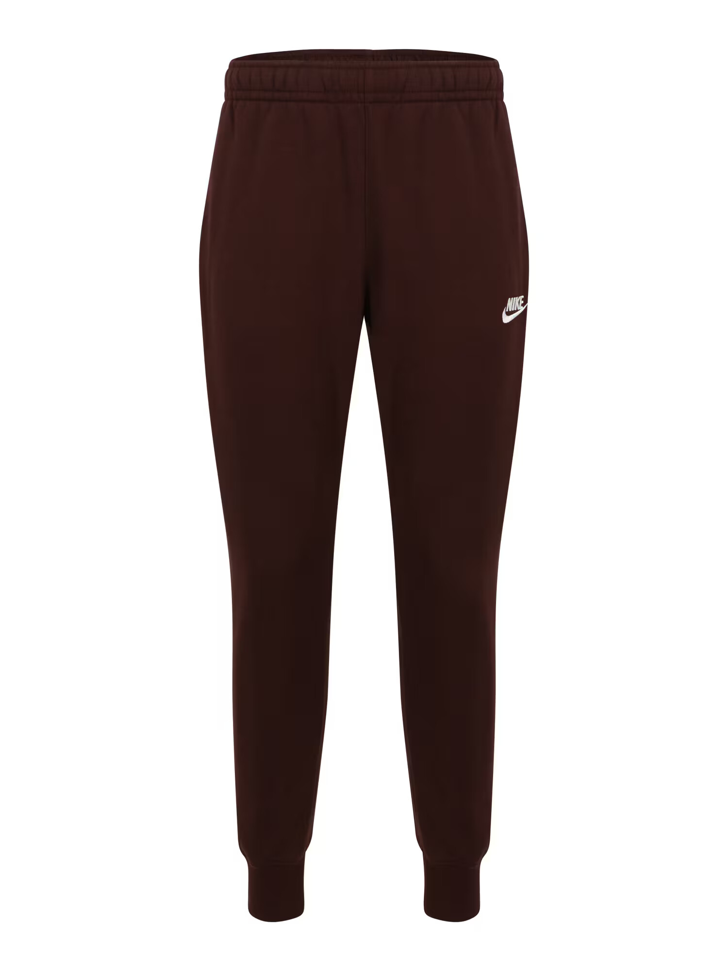 Nike Sportswear Pantaloni 'Club Fleece' maro închis / alb - Pled.ro