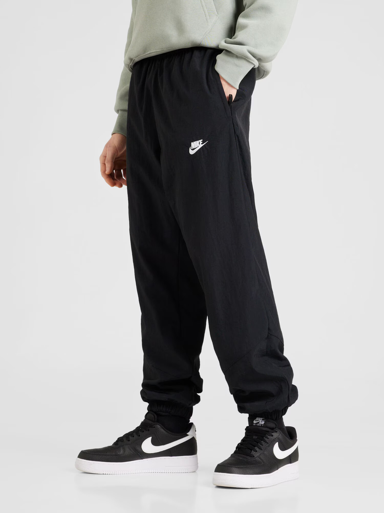 Nike Sportswear Pantaloni negru / alb - Pled.ro