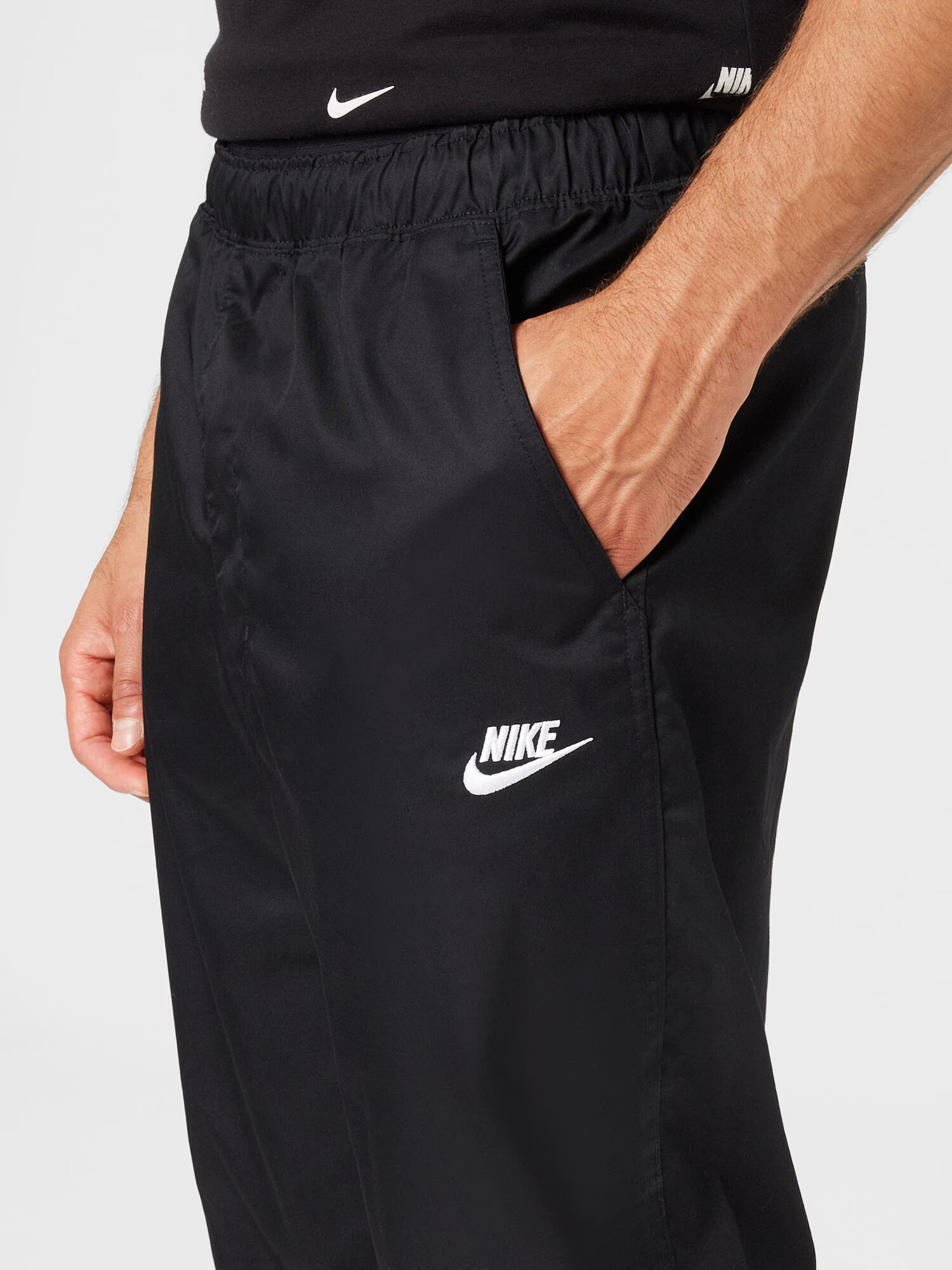 Nike Sportswear Pantaloni 'Club' negru / alb - Pled.ro