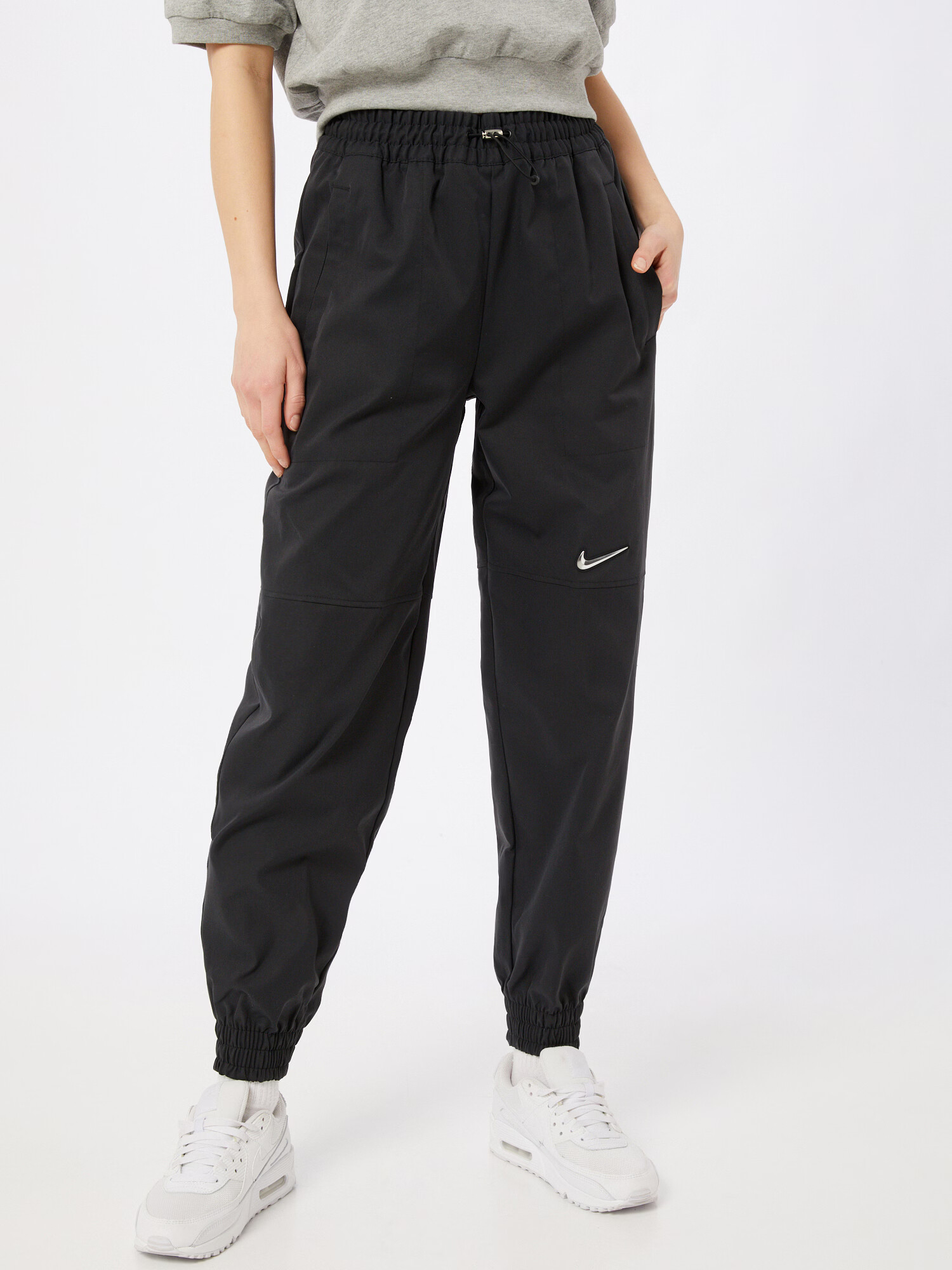 Nike Sportswear Pantaloni negru / alb - Pled.ro