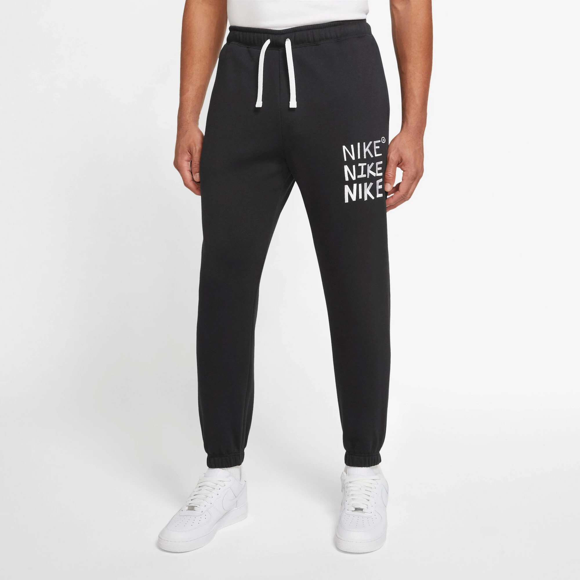 Nike Sportswear Pantaloni negru / alb - Pled.ro