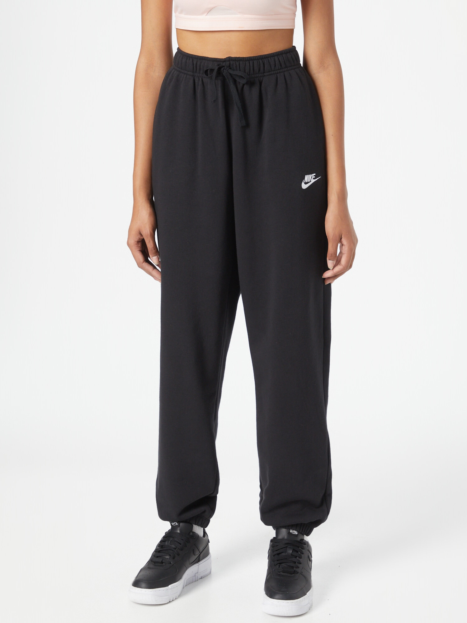 Nike Sportswear Pantaloni negru / alb - Pled.ro