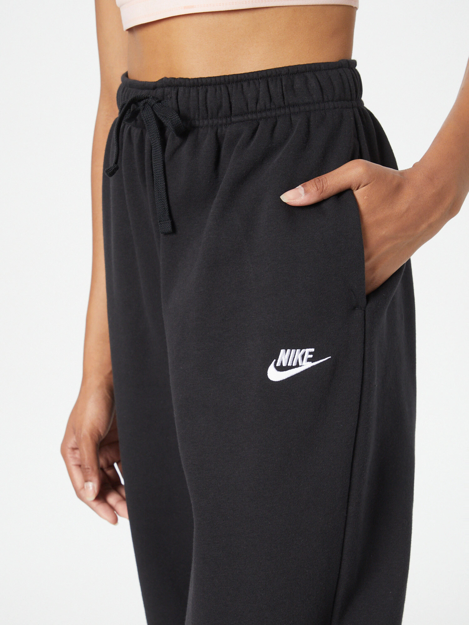 Nike Sportswear Pantaloni negru / alb - Pled.ro