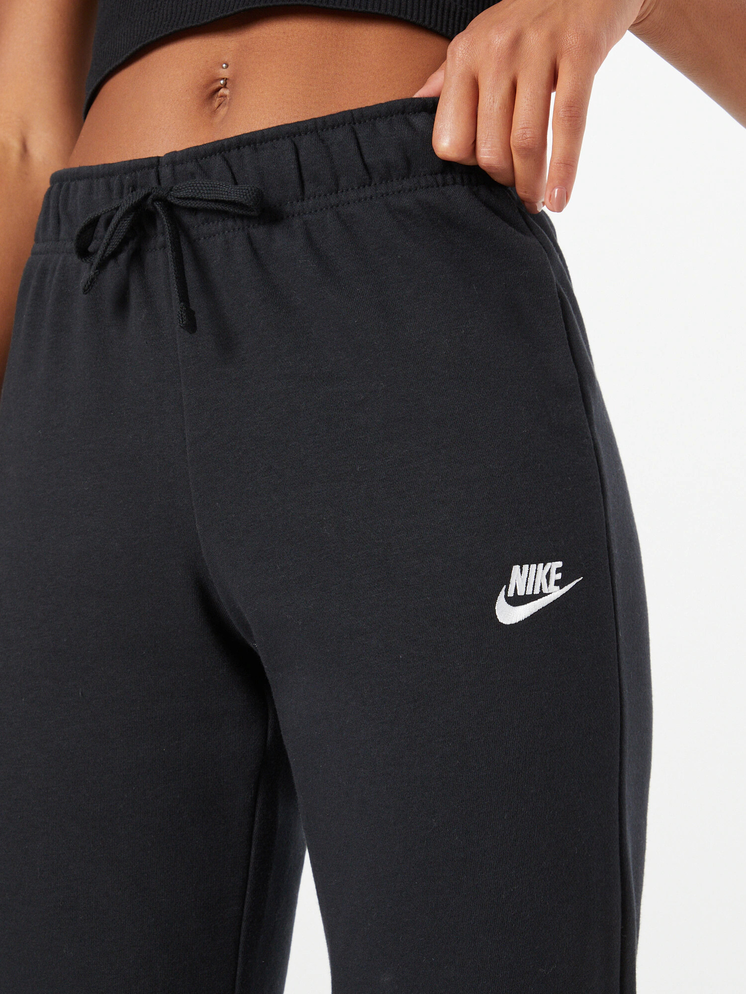 Nike Sportswear Pantaloni negru / alb - Pled.ro