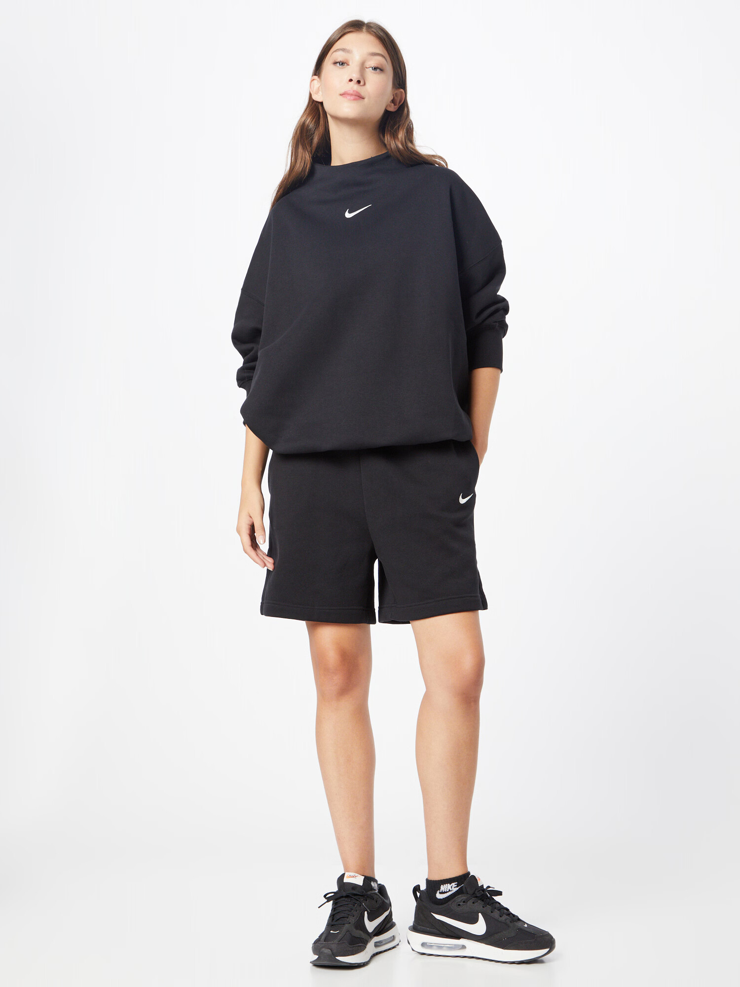 Nike Sportswear Pantaloni negru / alb - Pled.ro