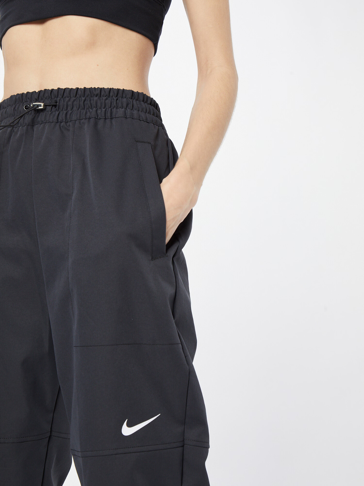 Nike Sportswear Pantaloni negru / alb - Pled.ro