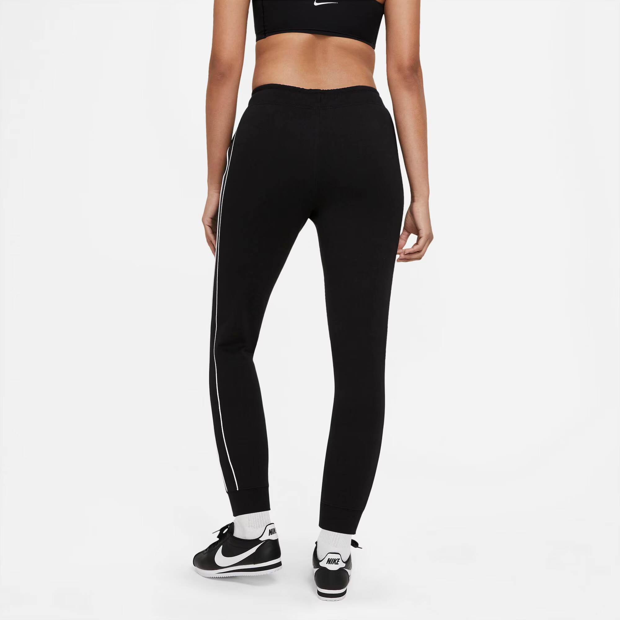 Nike Sportswear Pantaloni negru / alb - Pled.ro