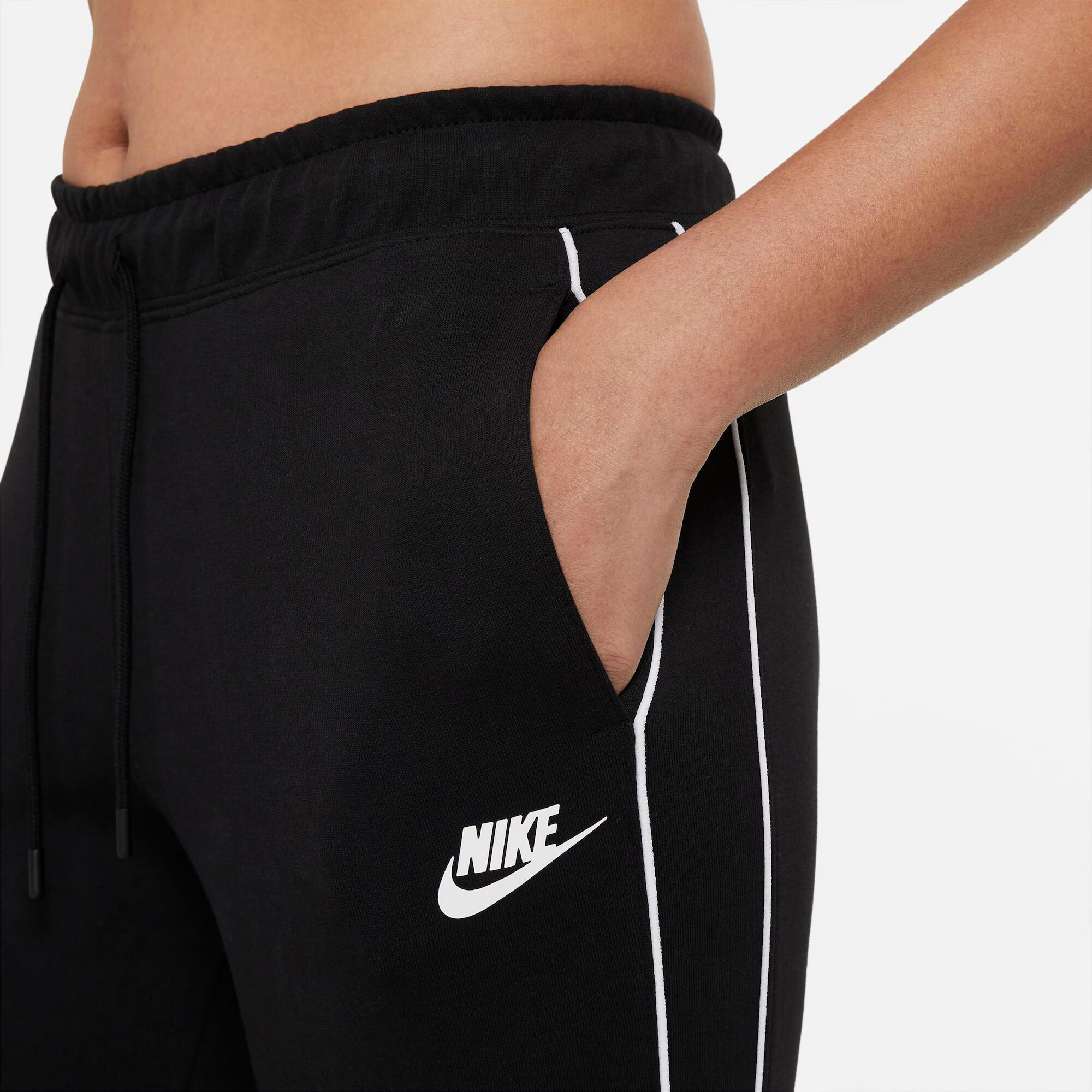 Nike Sportswear Pantaloni negru / alb - Pled.ro