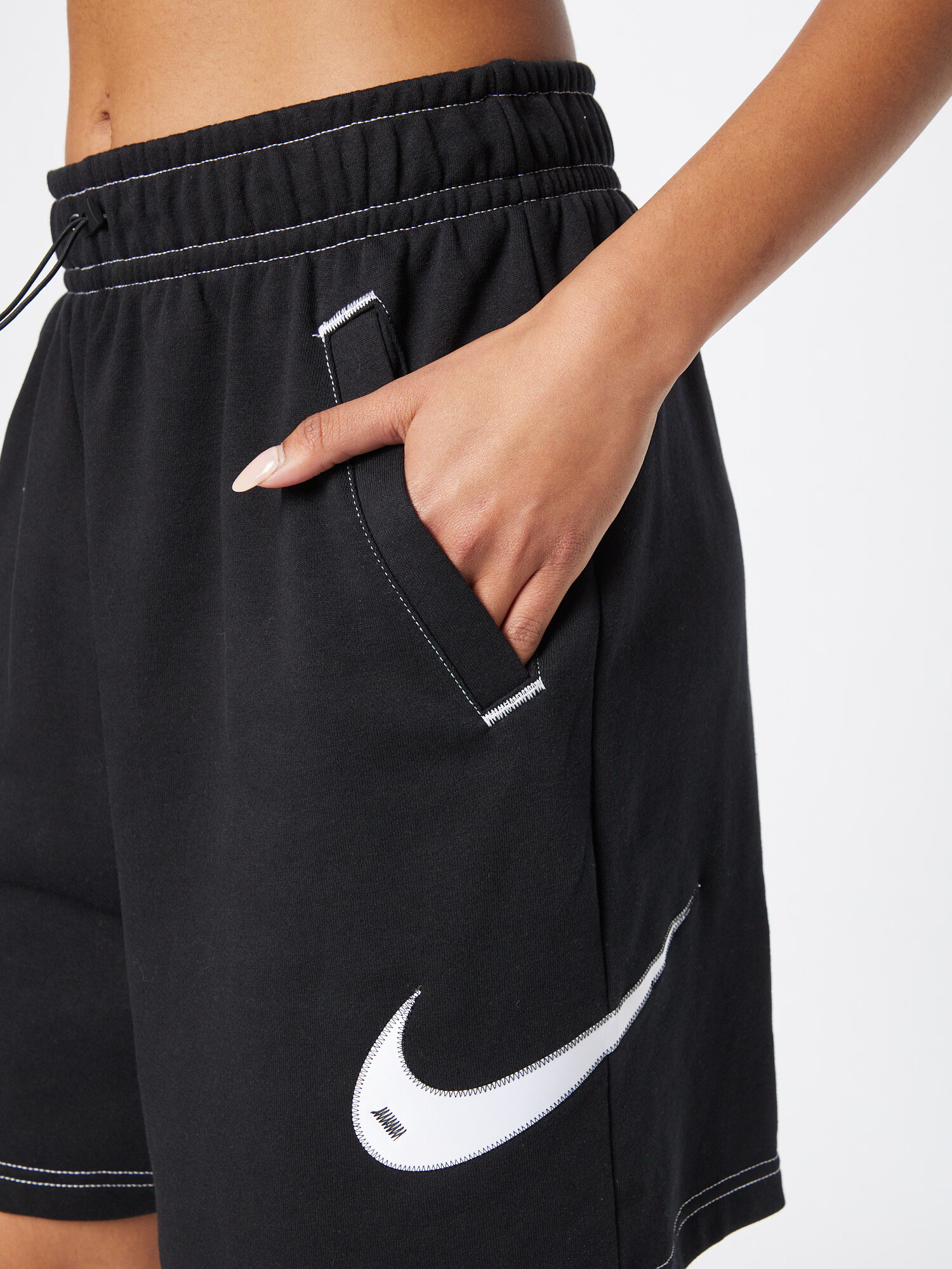 Nike Sportswear Pantaloni negru / alb - Pled.ro