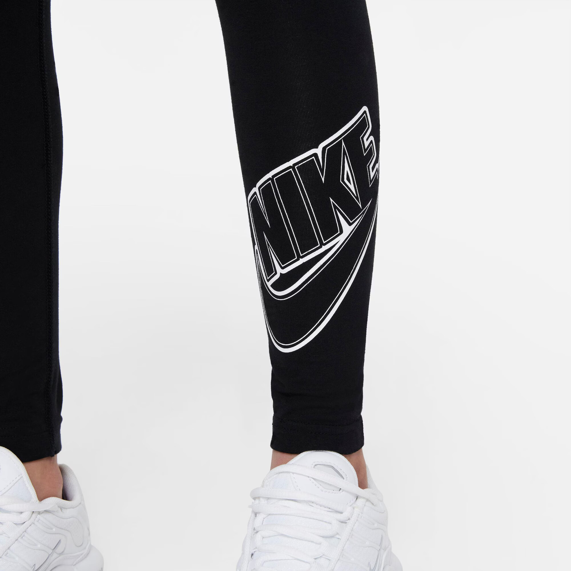 Nike Sportswear Leggings 'Favorites' negru / alb - Pled.ro