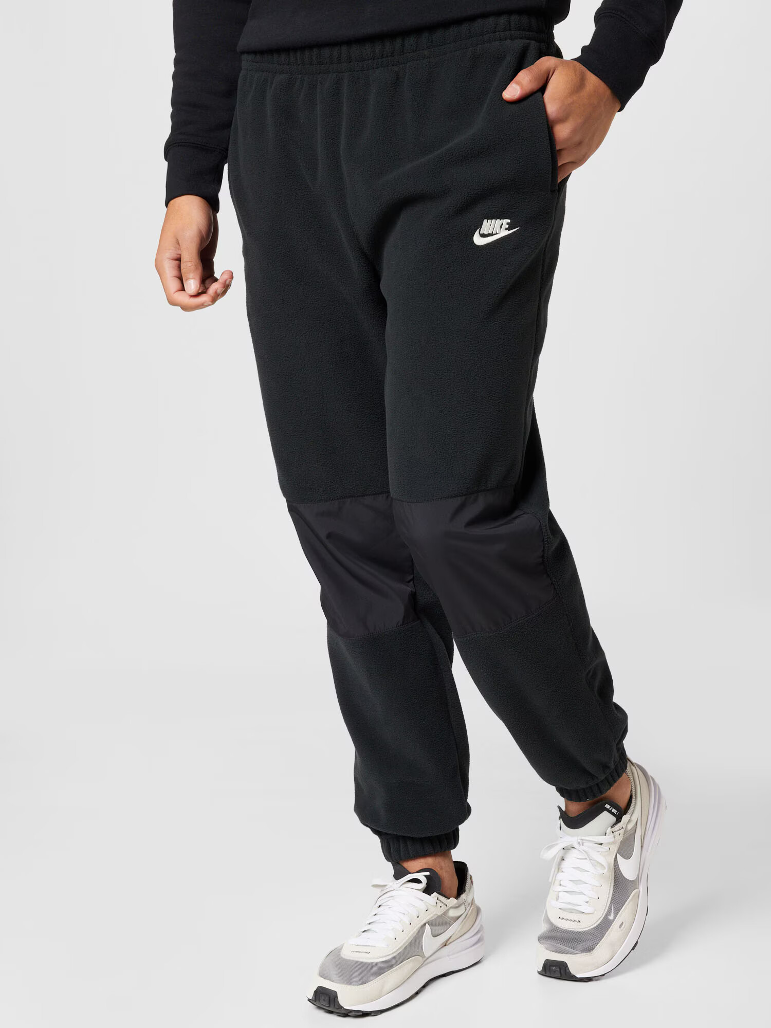 Nike Sportswear Pantaloni negru / alb murdar - Pled.ro