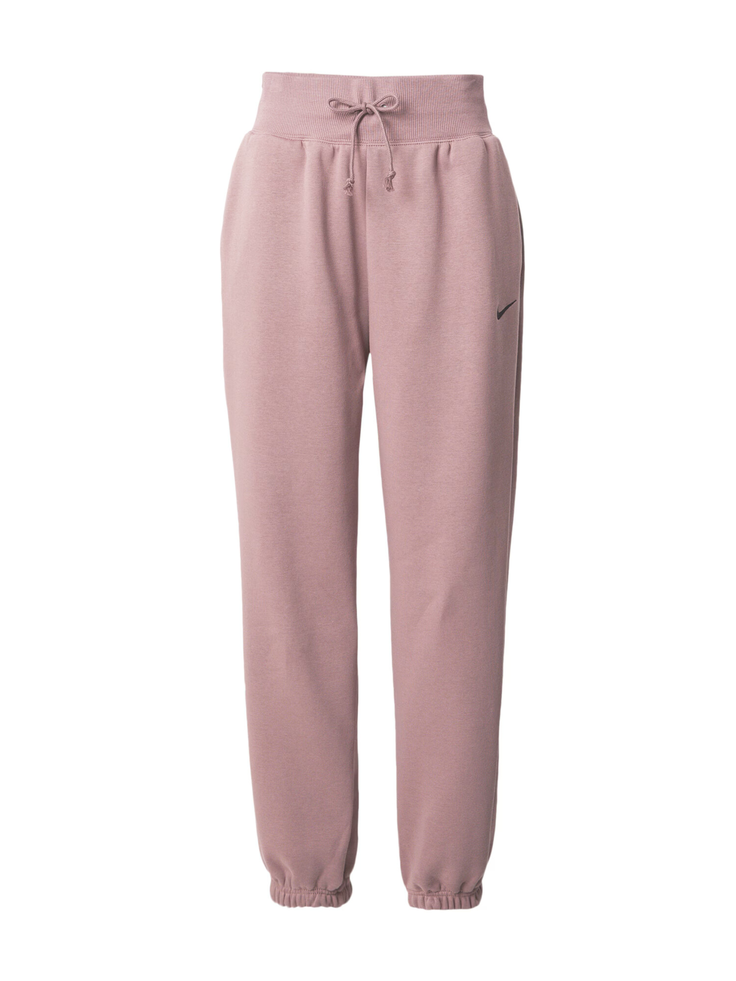 Nike Sportswear Pantaloni 'Phoenix Fleece' mauve / negru - Pled.ro