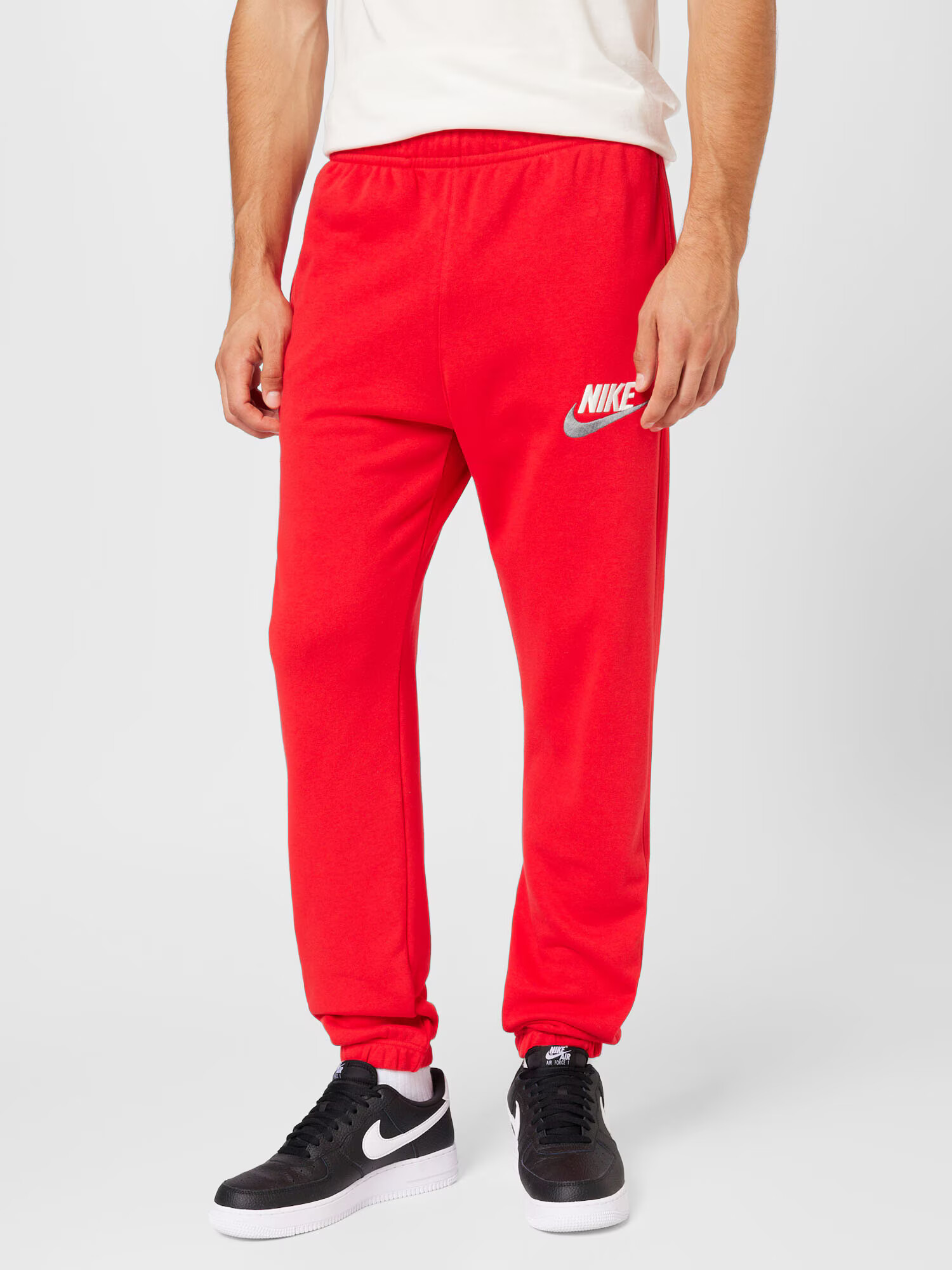 Nike Sportswear Pantaloni roșu / alb - Pled.ro