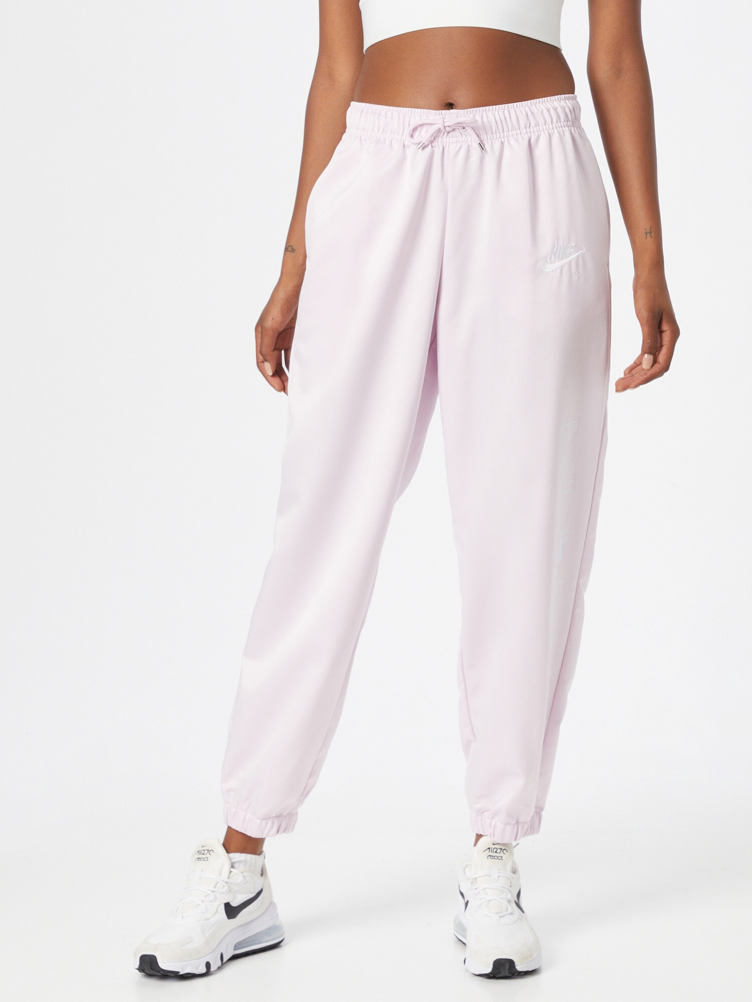 Nike Sportswear Pantaloni roz pastel / alb - Pled.ro