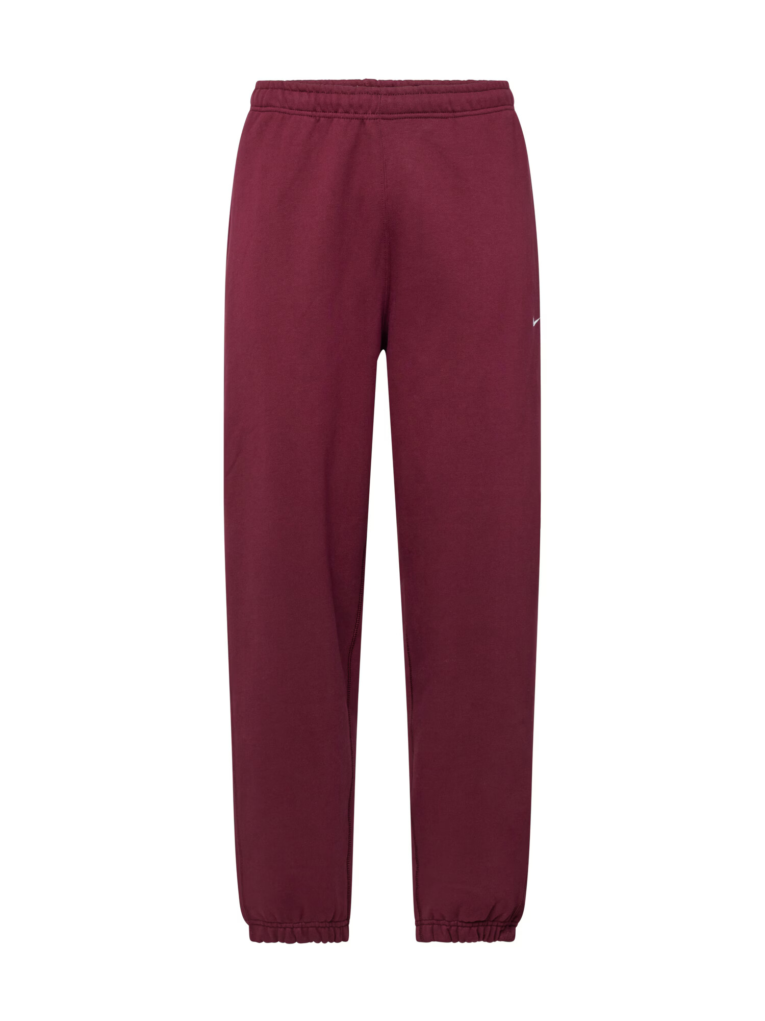 Nike Sportswear Pantaloni 'Swoosh' roșu burgundy / alb - Pled.ro