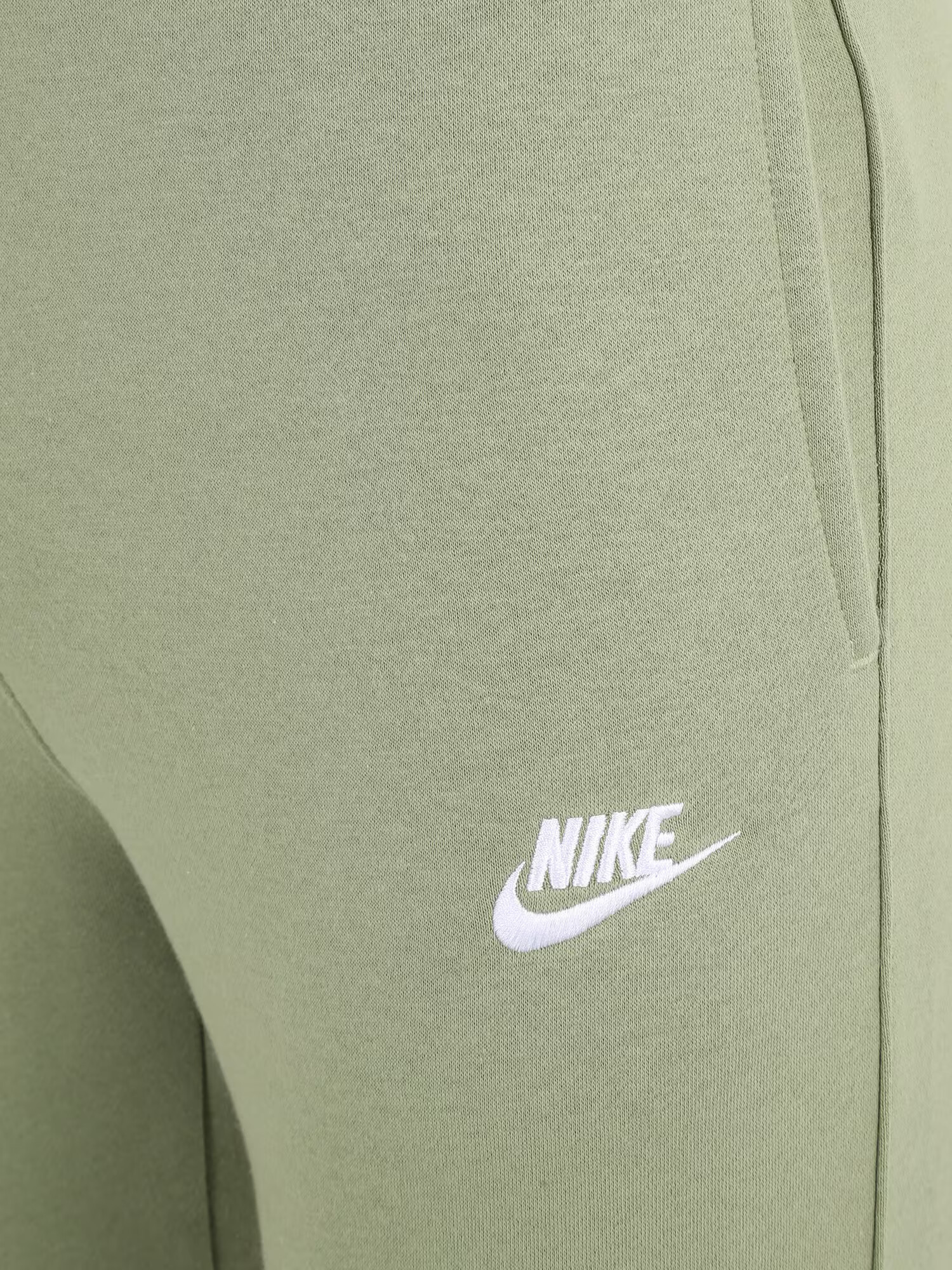 Nike Sportswear Pantaloni 'Club Fleece' verde măr / alb - Pled.ro