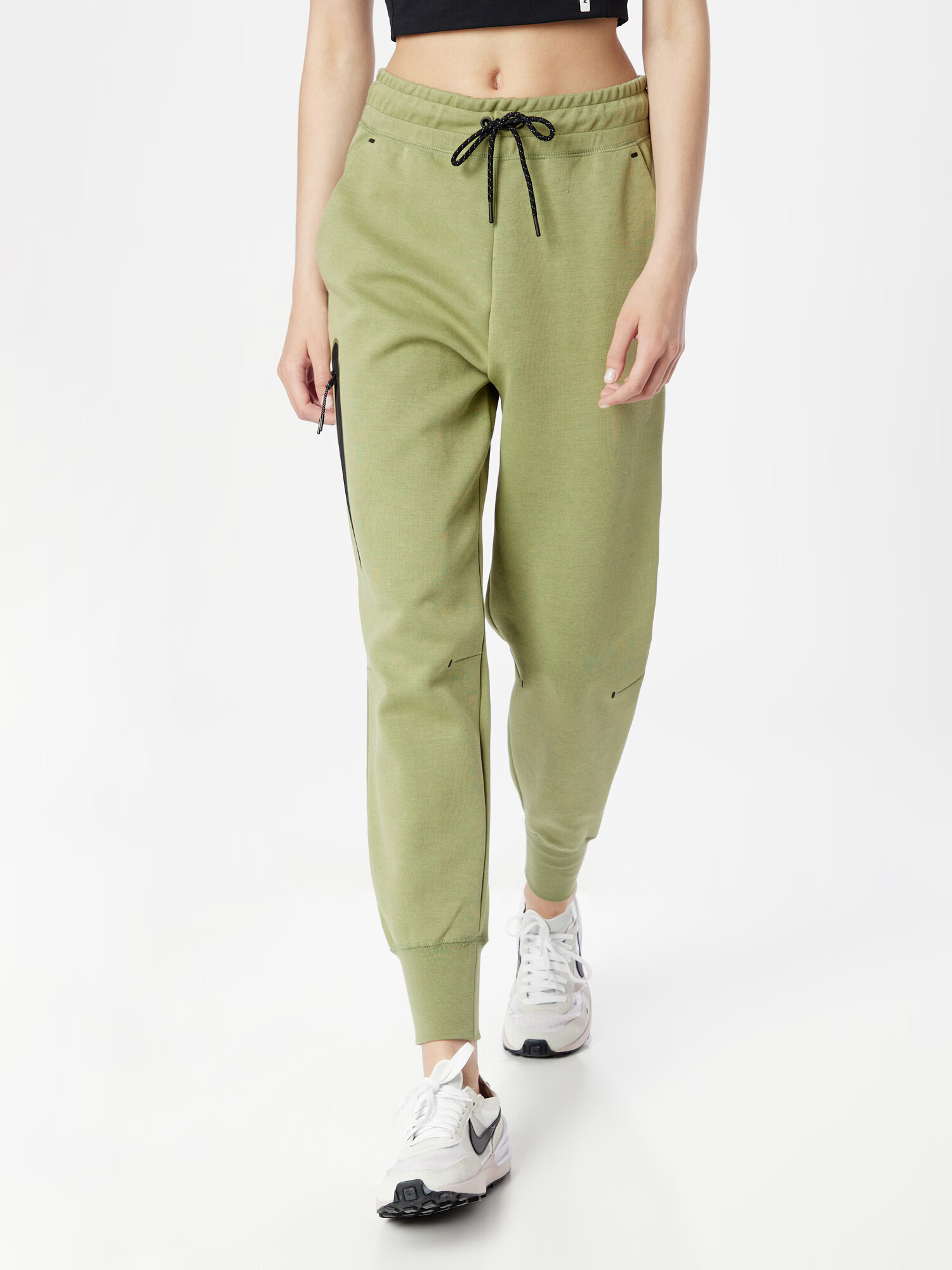 Nike Sportswear Pantaloni verde măr / negru - Pled.ro