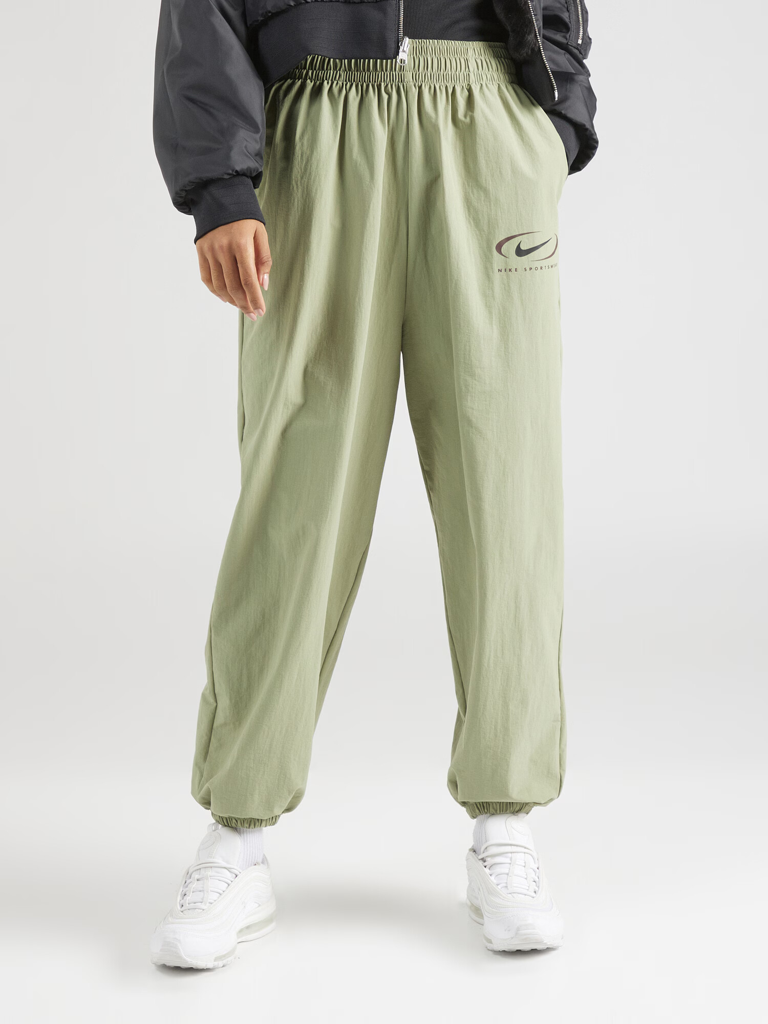 Nike Sportswear Pantaloni verde măr / negru - Pled.ro