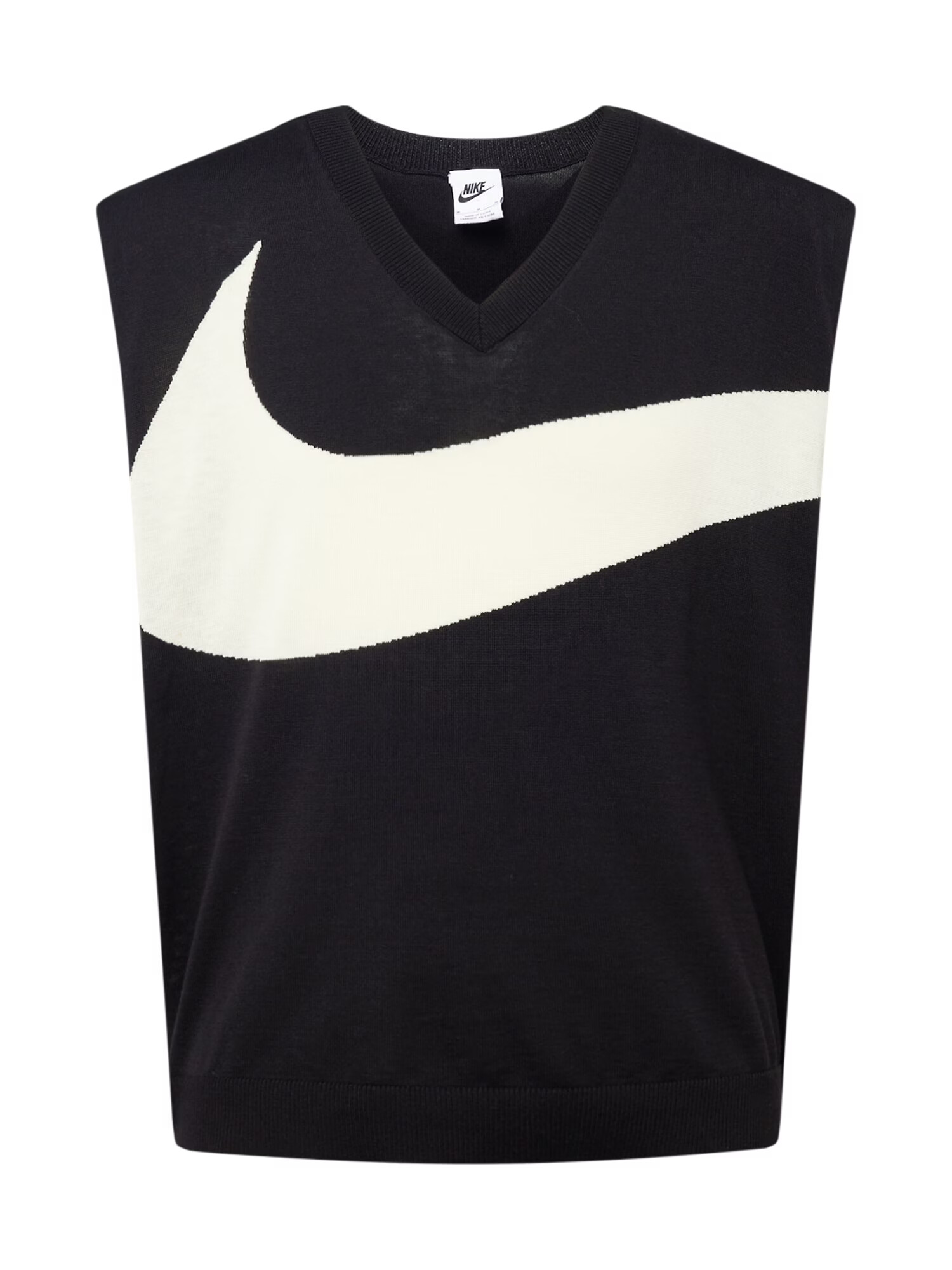 Nike Sportswear Pullunder negru / alb - Pled.ro