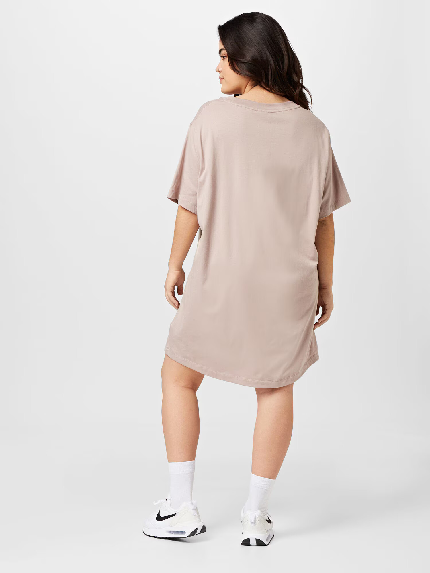 Nike Sportswear Rochie gri taupe / alb - Pled.ro