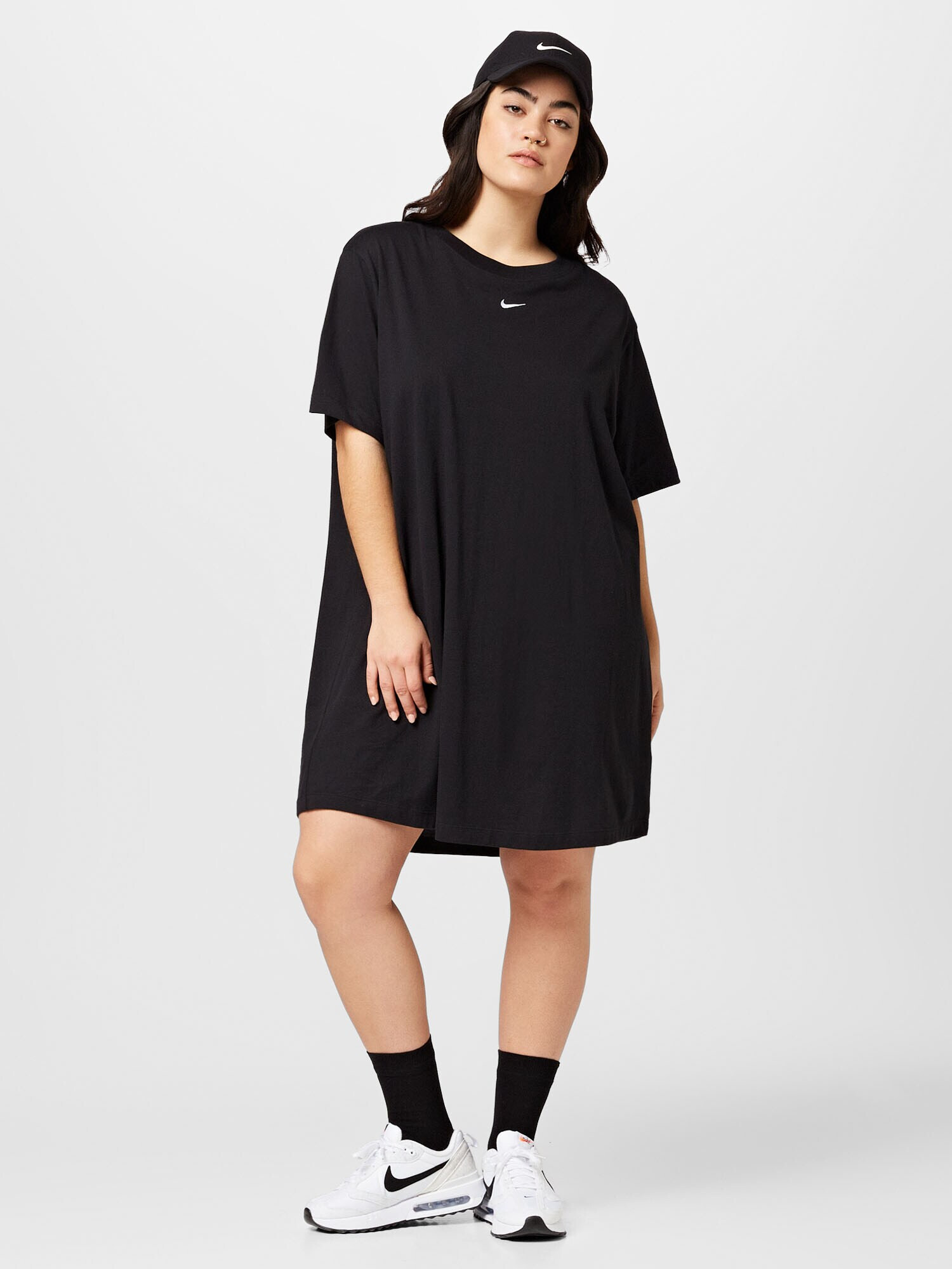 Nike Sportswear Rochie sport negru / alb - Pled.ro